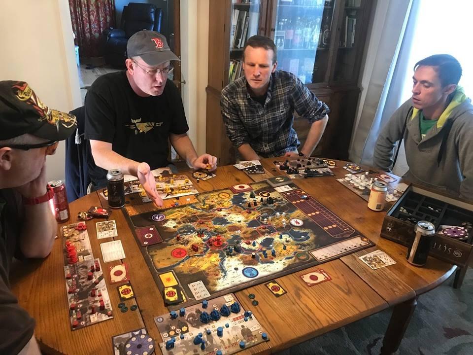 Stonemaier Games: Scythe: The Rise of Fenris by Ryan Lopez DeVinaspre & Jamey Stegmaier | 8 Episode Scythe Campaign and 11 Modules, Including a Cooperative Mode | Add to Scythe | 1-5 Players, 115 Min customer photo 2
