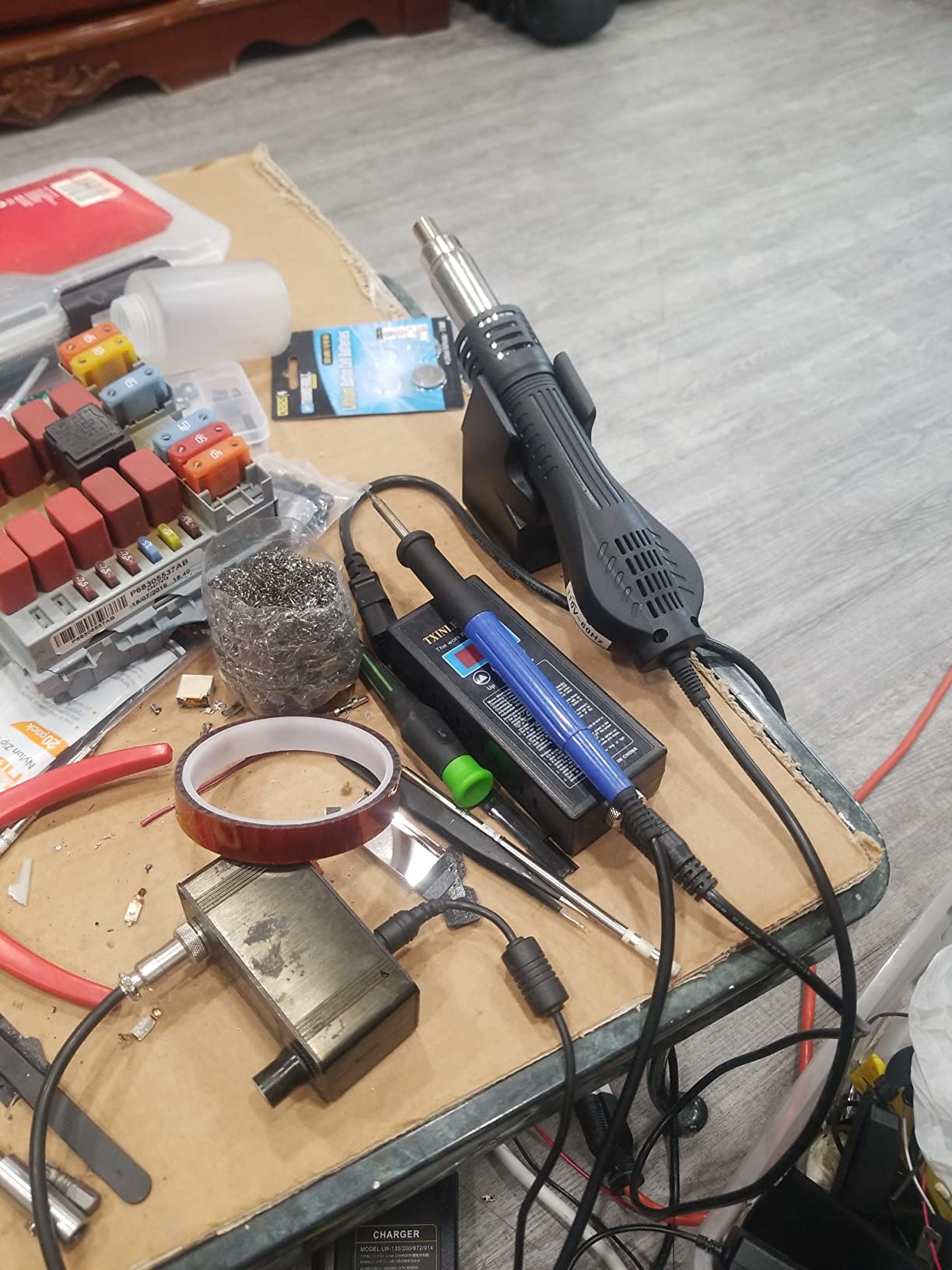 8858 110V Hot Air Solder Blower SMT Rework Station Optional Portable Heat Gun 480W customer photo 2