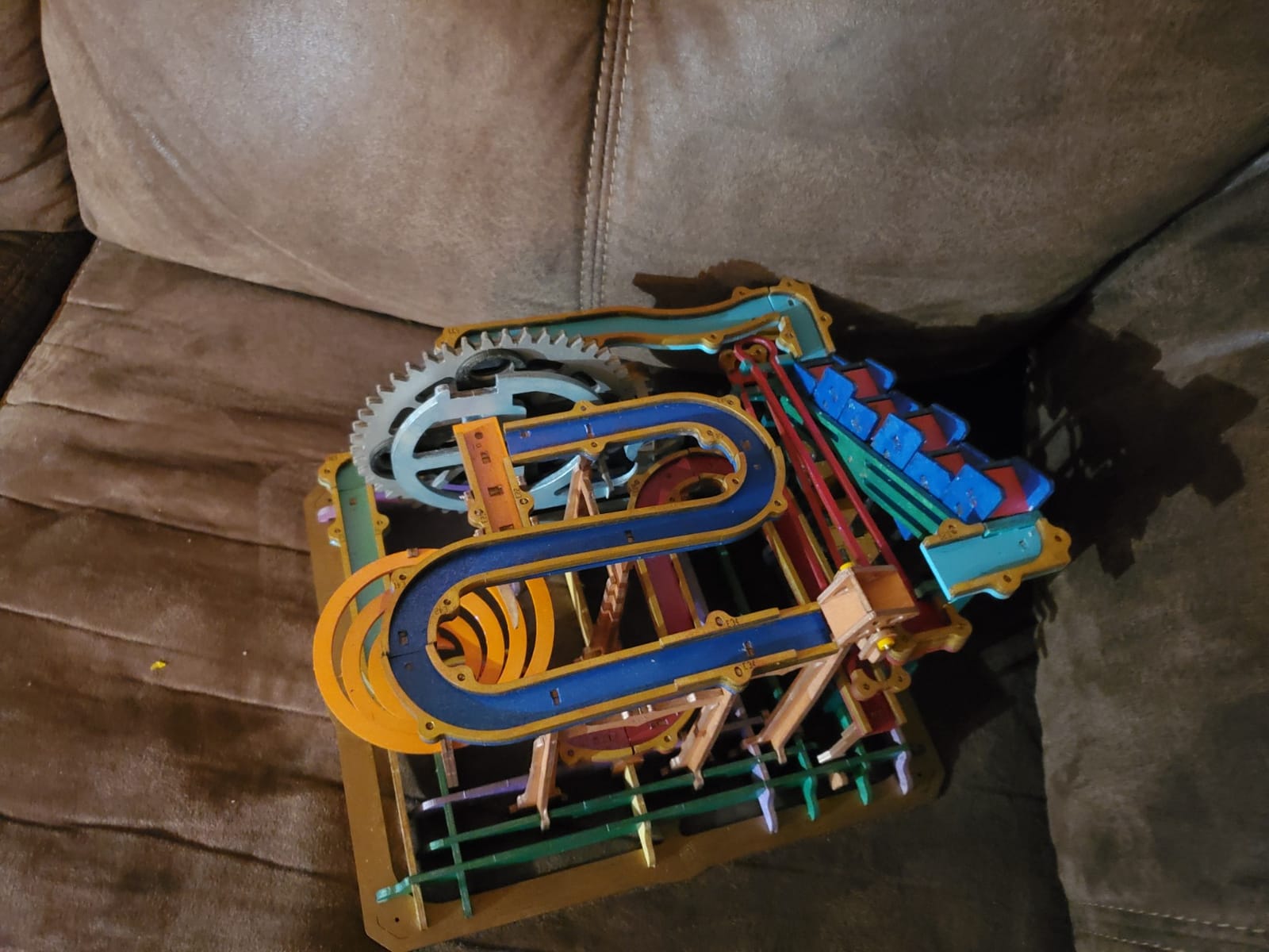 ROKR 3D Wooden Puzzles for Adults - Marble Run Model Building Kit - Wood Model Kit (LG501 Waterwheel Coaster) customer photo 1