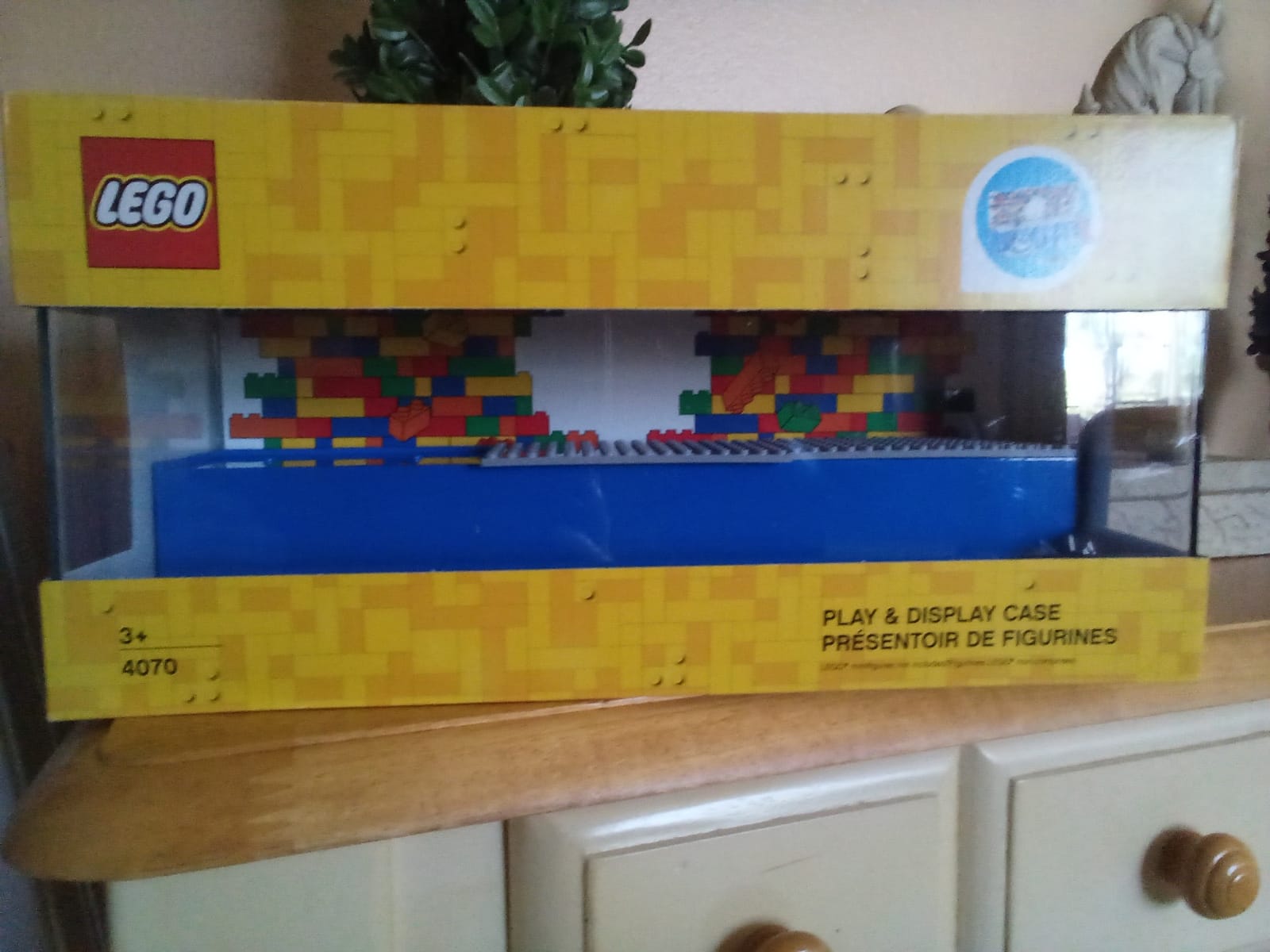 LEGO Play & Display Case Red with Grey Baseplates Dust-Free Storage | Display Solution for LEGO Sets and Minifigures, LEGO Box, Home Decor customer photo 1