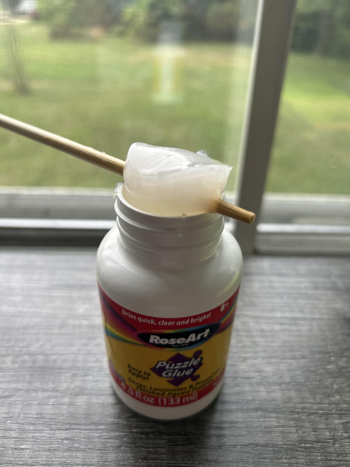 RoseArt Jigsaw Puzzle Glue with Applicator - Easy to Apply, Dries Quick, Clear & Bright Puzzle Saver customer photo 2