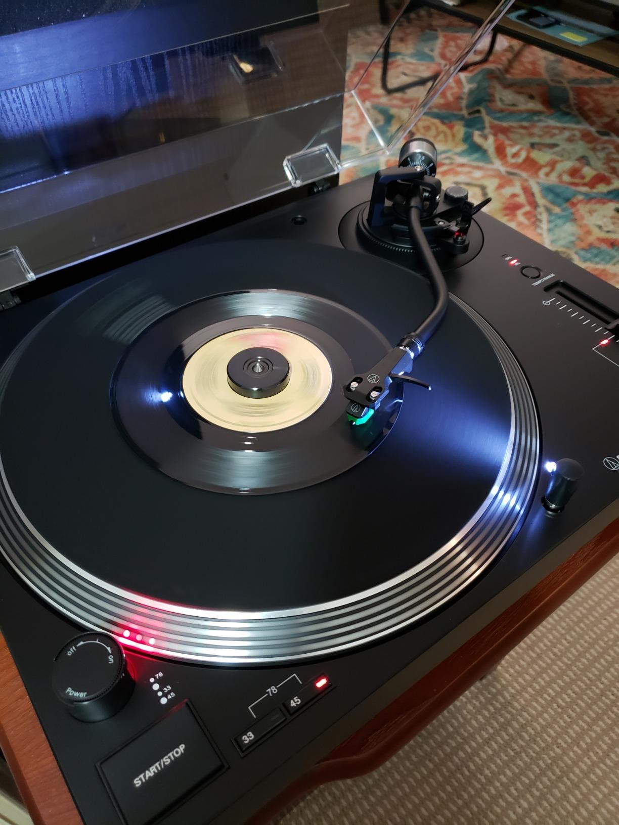 Audio-Technica AT-LP120XUSB-BK Direct-Drive Turntable (Analog & USB), Fully Manual, Hi-Fi, 3 Speed, Convert Vinyl to Digital, Anti-Skate and Variable Pitch Control, Black customer photo 1