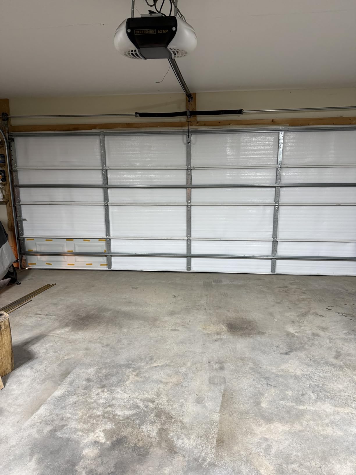 Ant NASA TECH White Reflective Foam Core 2 Car Garage Door Insulation Kit 18 Ft (Wide) x 8 Ft (HIGH) R Value 8.0 customer photo 2