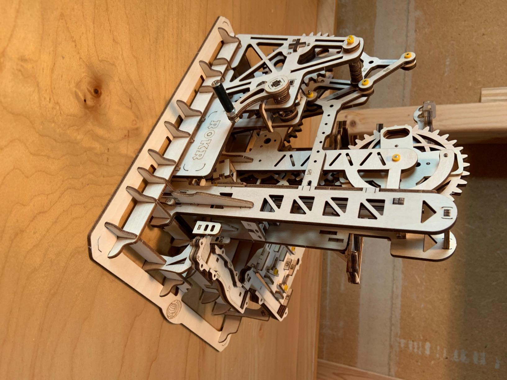 ROKR Marble Run 3D Wooden Puzzles Model Building Kits for Adults - Educational Project Brain Teaser DIY Crafts (Fortress) customer photo 1