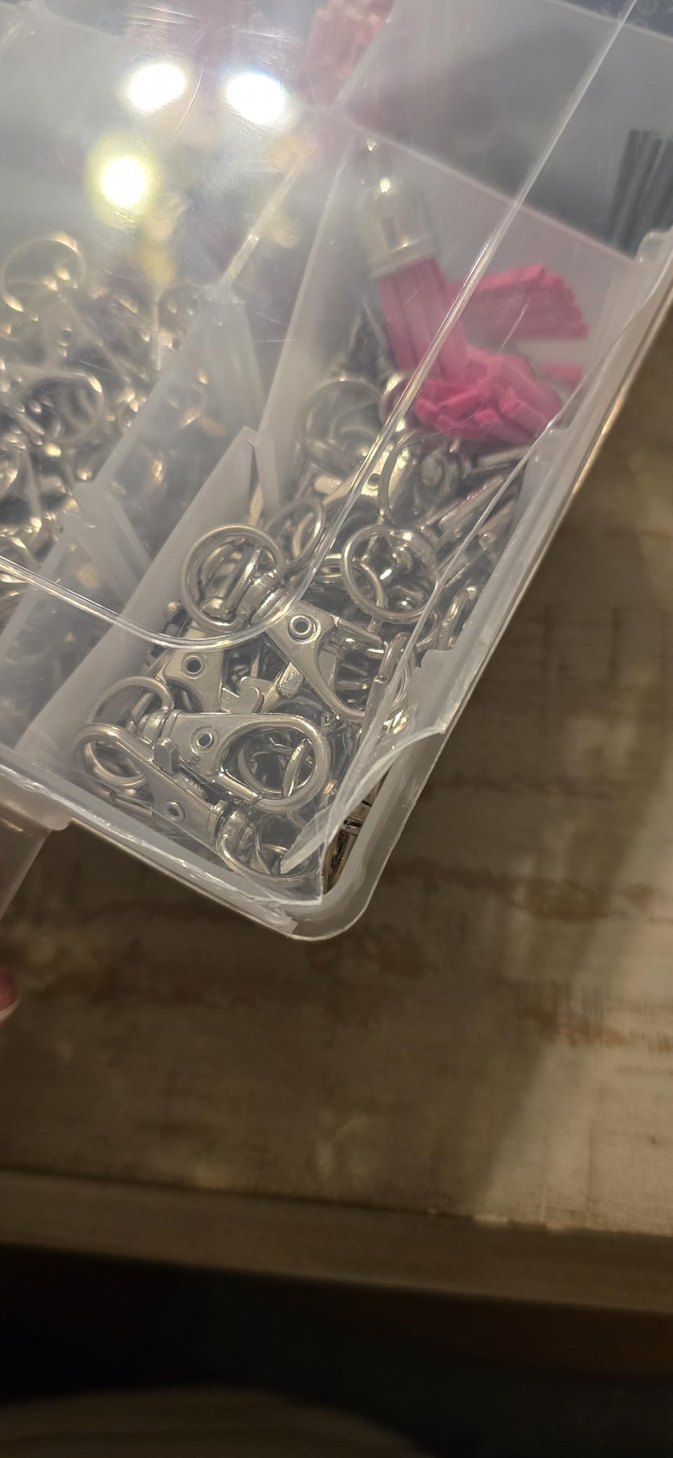 Bead Organizer Storage 2 Pack 36 Grid Jewelry Tackle Craft Box Adjustable | Clear Plastic, Adjustable Dividers, Label Stickers Included, for Beads Jewelry Crafts Fishing Tackle and Small Parts customer photo 1