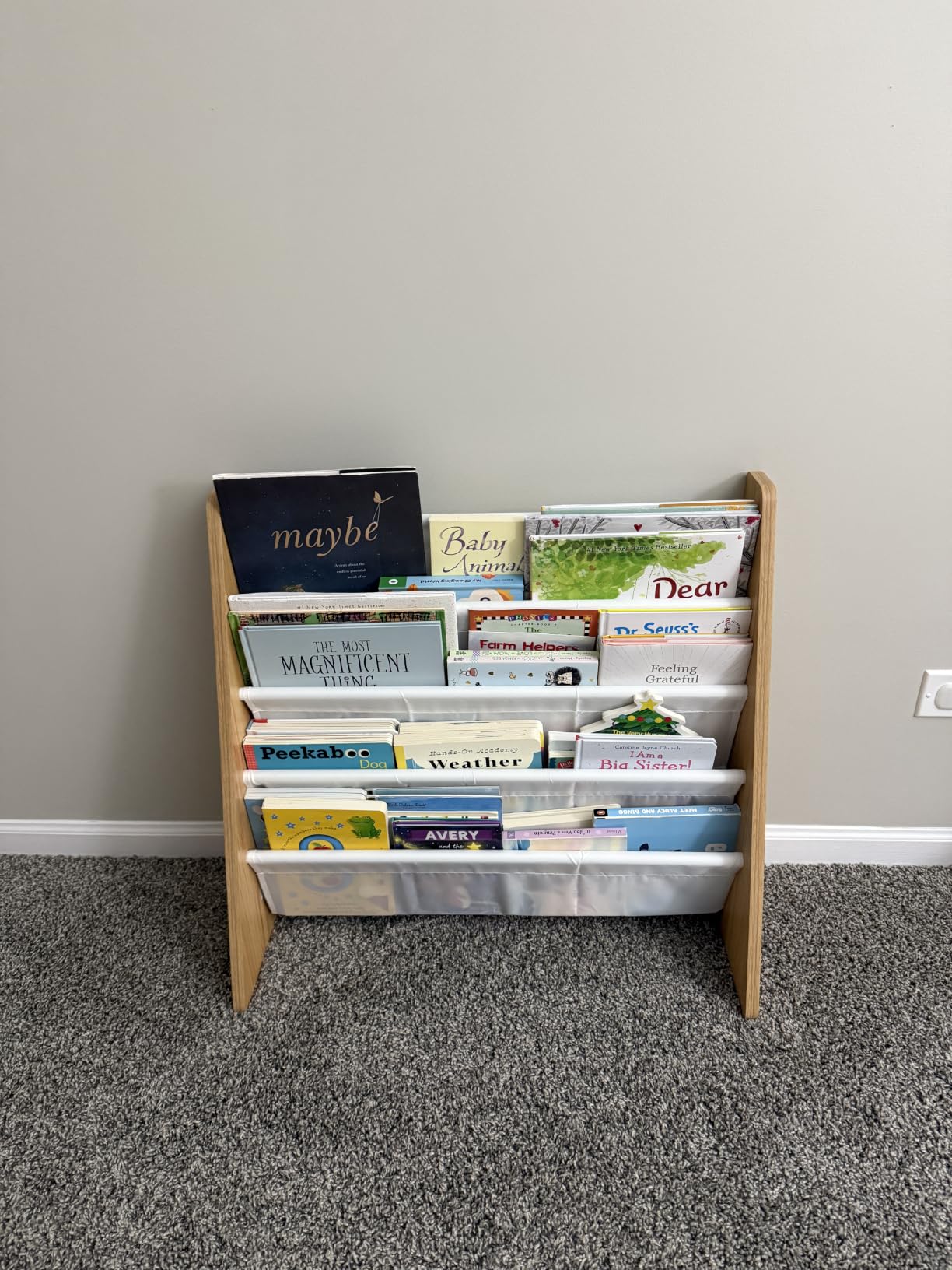 Humble Crew Kids Bookshelf, Montessori Front Facing Toddler Bookcase 4 Tier customer photo 1