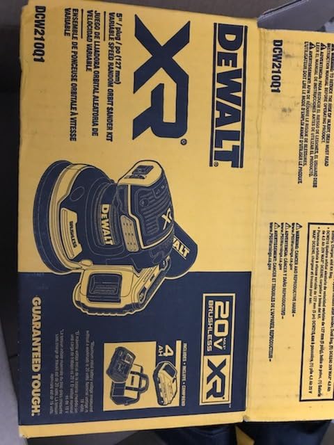 DEWALT 20V MAX Orbital Sander Cordless, 5-Inch Sander Tool, 2.Ah, 8,000-12,000 OPM, Variable Speed Dial, Storage Bag, Battery and Charger Included (DCW210D1) customer photo 1