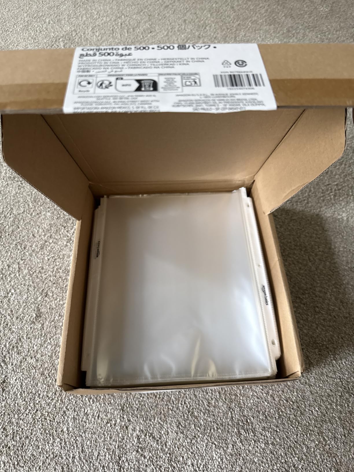 Sheet Protectors for 3 Ring Binder, Lightweight, Acid-Free, Clear Plastic Sleeves, Letter Size, 8.5 x 11 Inch, 100-Pack customer photo 2