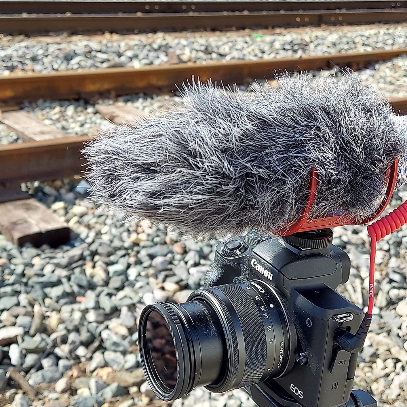 Microphone DeadCat for Rode VideoMic GO On-Camera Microphone, Windscreen Blocker Protection Cover Furry Microphone DeadCat for Rode VideoMic GO On-Camera Microphone customer photo 1