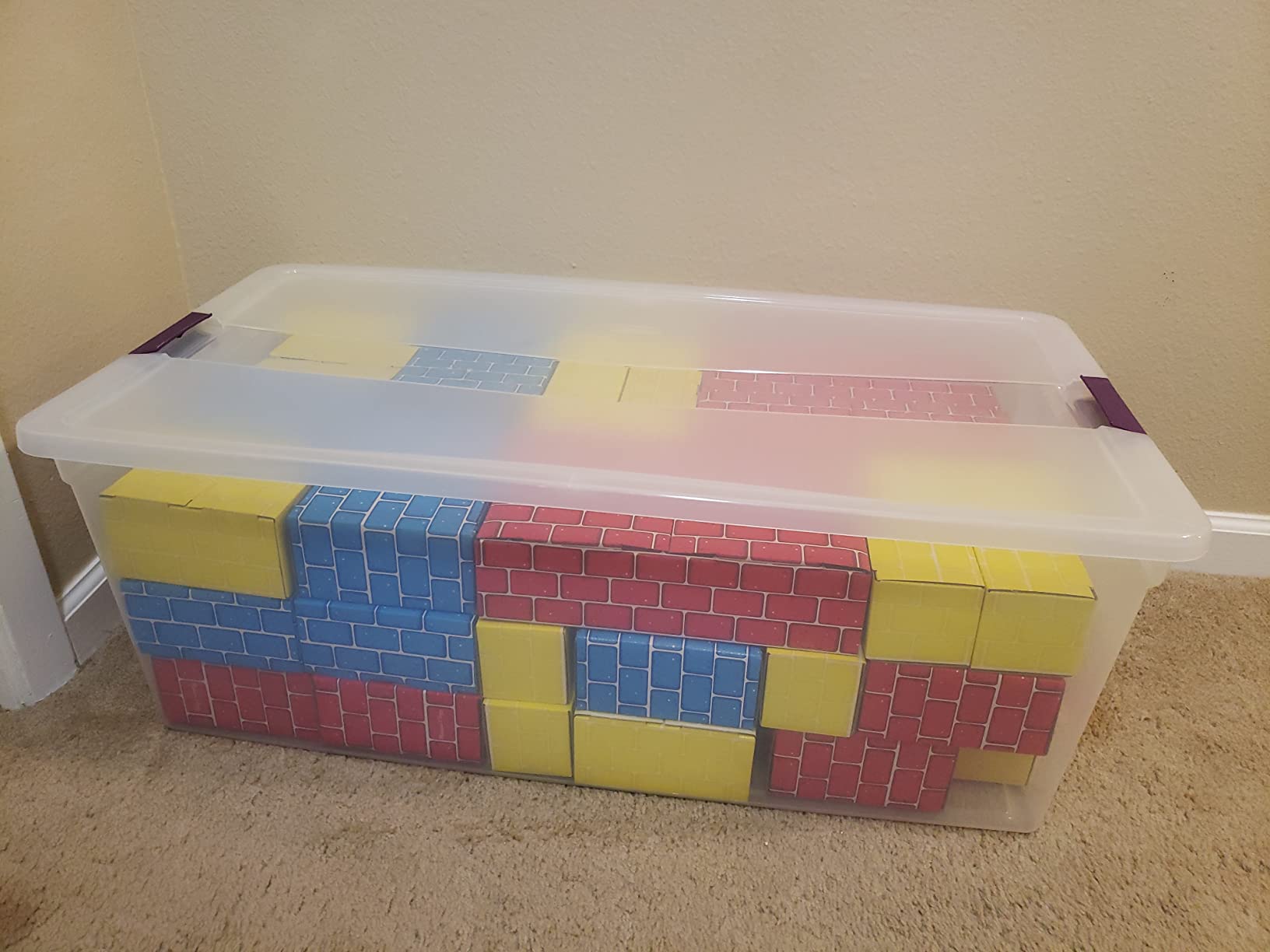 Melissa & Doug Jumbo Cardboard Blocks Building Set (40 pc) - Lightweight Building Toys and Montessori Toys for Toddlers and Preschool Learning Activities customer photo 2