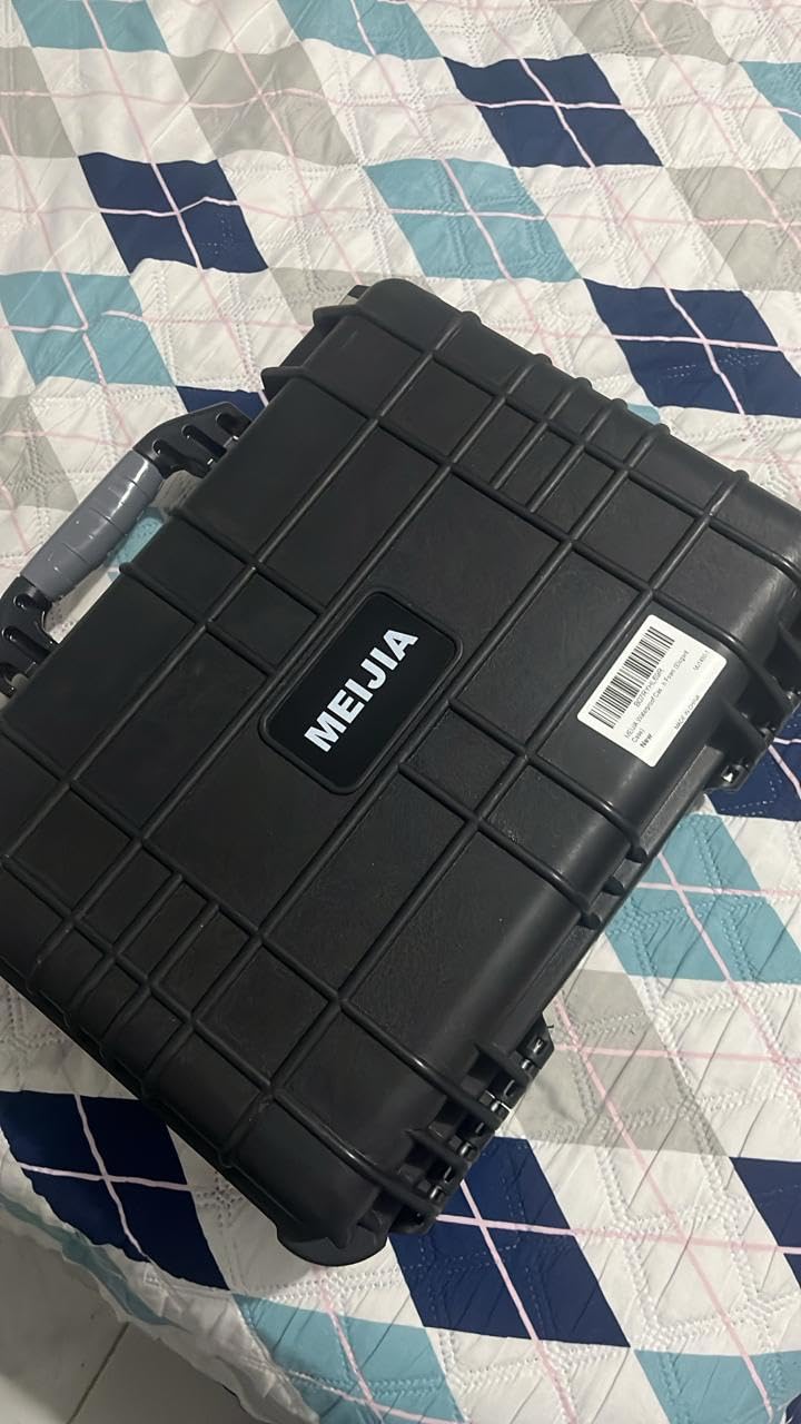 MEIJIA All Weather IP67 Waterproof Hard Camera Case, Hard Protective Case with Customizable Foam for Drones (15.98x12.99x6.85in) customer photo 2