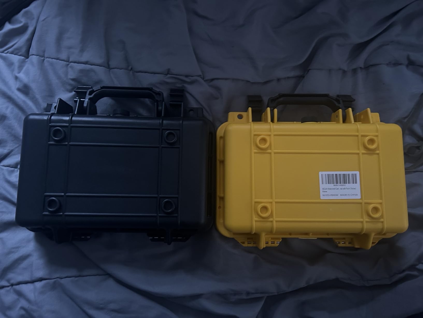 MEIJIA Portable All Weather Waterproof Protective Hard Case, Small Camera Case with Customizable Foam for Drones customer photo 2