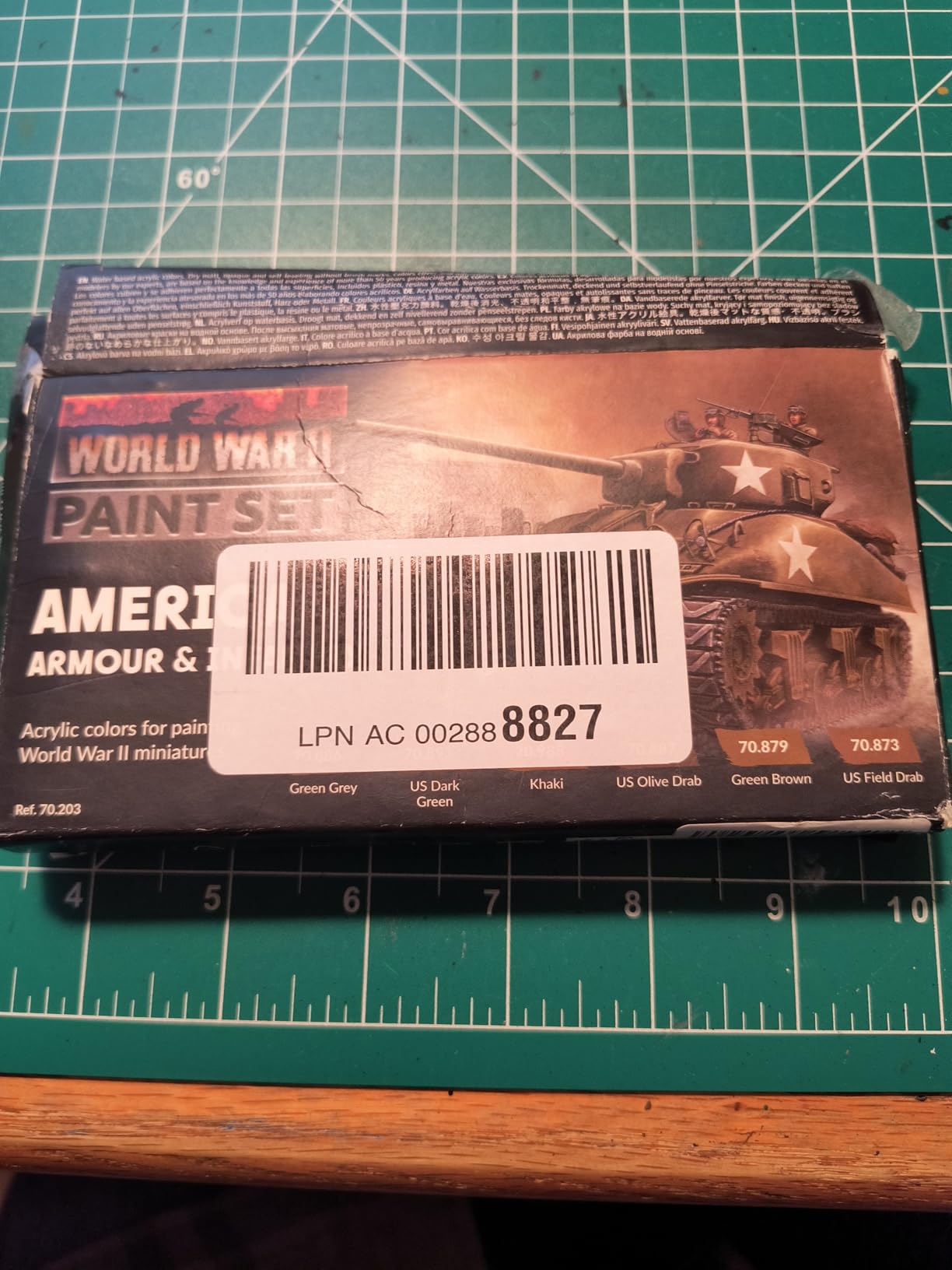 WWII American Armour & Infantry Model Color Paint Set | Historic US Military Shades | Brush & Airbrush Compatible Acrylic Colors | Pro Modeler Collection | 6 bottles x 18 ml. (0.6 fl.oz) customer photo 1
