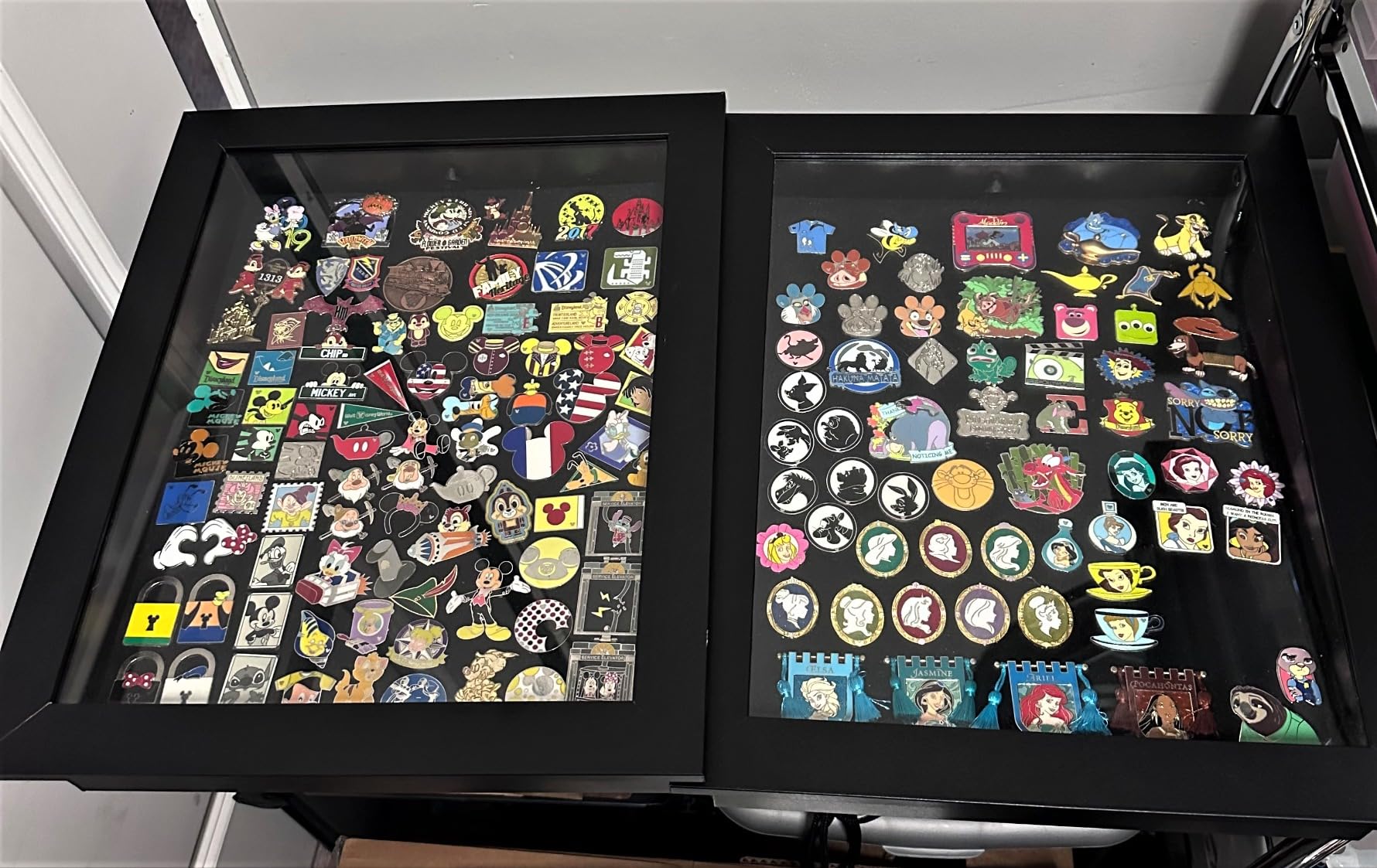 Golden State Art 11x14 Black Shadow Box Frame 2-inch Depth | 6 Pins Included, Letter Stickers, 3D Picture Frame, Great for Collages, Collections, Mementos,Baby Items, Wedding customer photo 2