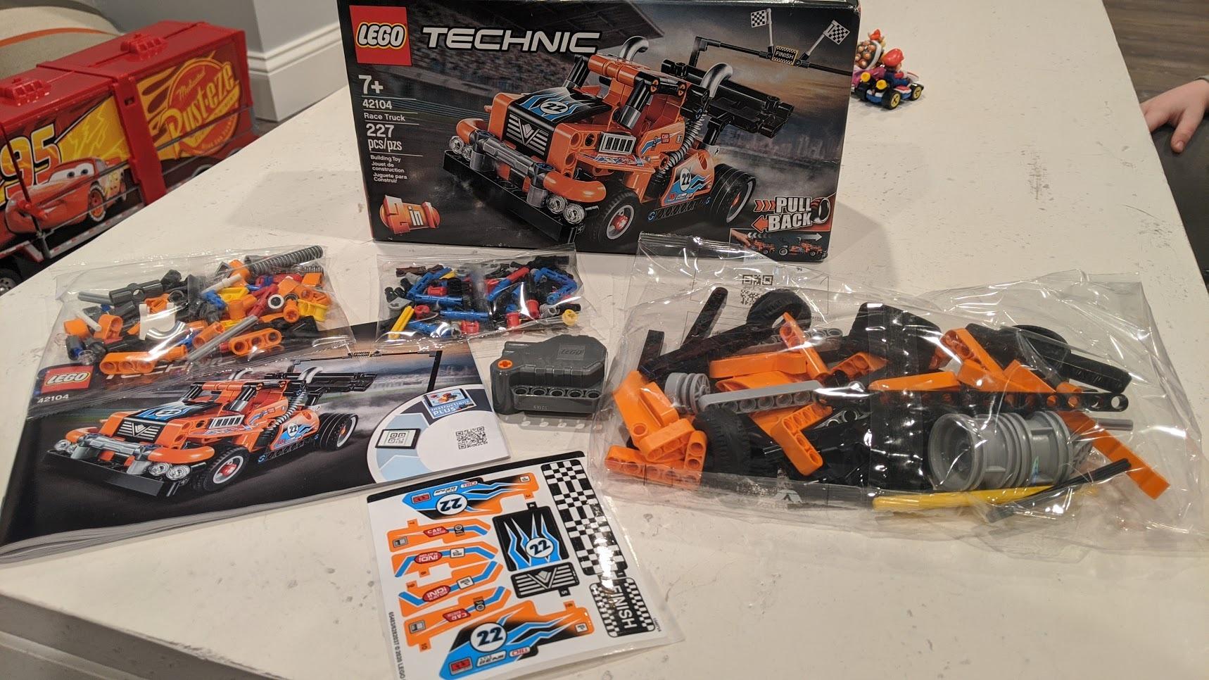 LEGO Technic Race Truck 42104 Pull-Back Model Truck Building Kit (227 Pieces) customer photo 2