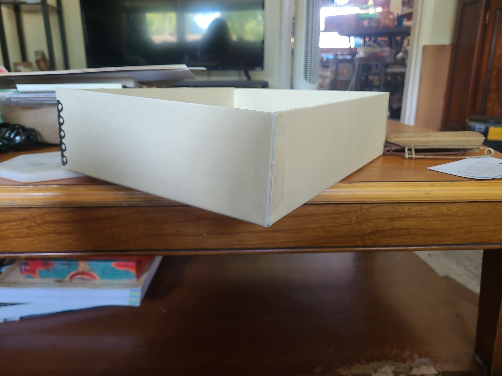 Lineco Museum Archival Storage Box, Drop Front, 9.75x12.75x3 in, Gray customer photo 1