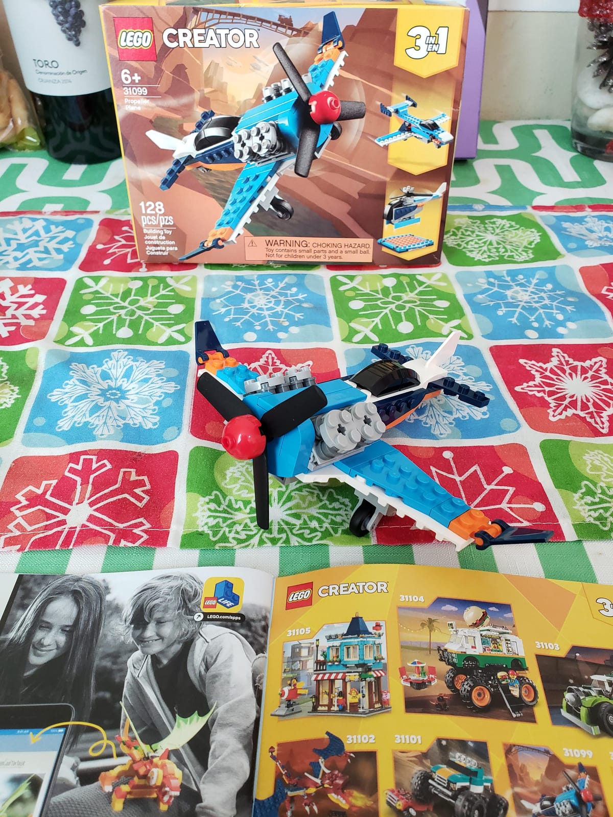 Creator 3in1 Propeller Plane 31099 Flying Toy Building Kit (128 Pieces) customer photo 2