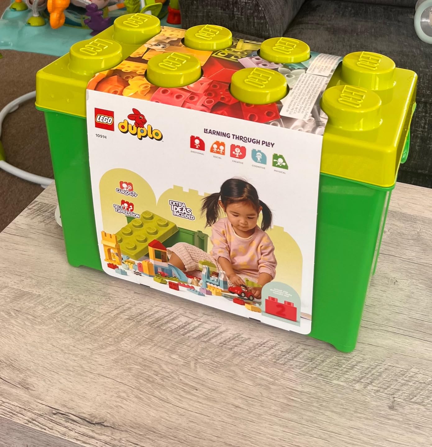LEGO DUPLO Classic Deluxe Brick Box Building Blocks - Learning & Educational Toys for Toddlers, Preschool, Ages 1.5+ Years - Gift for Birthdays - Develop Fine Motor Skills - 10914 customer photo 2