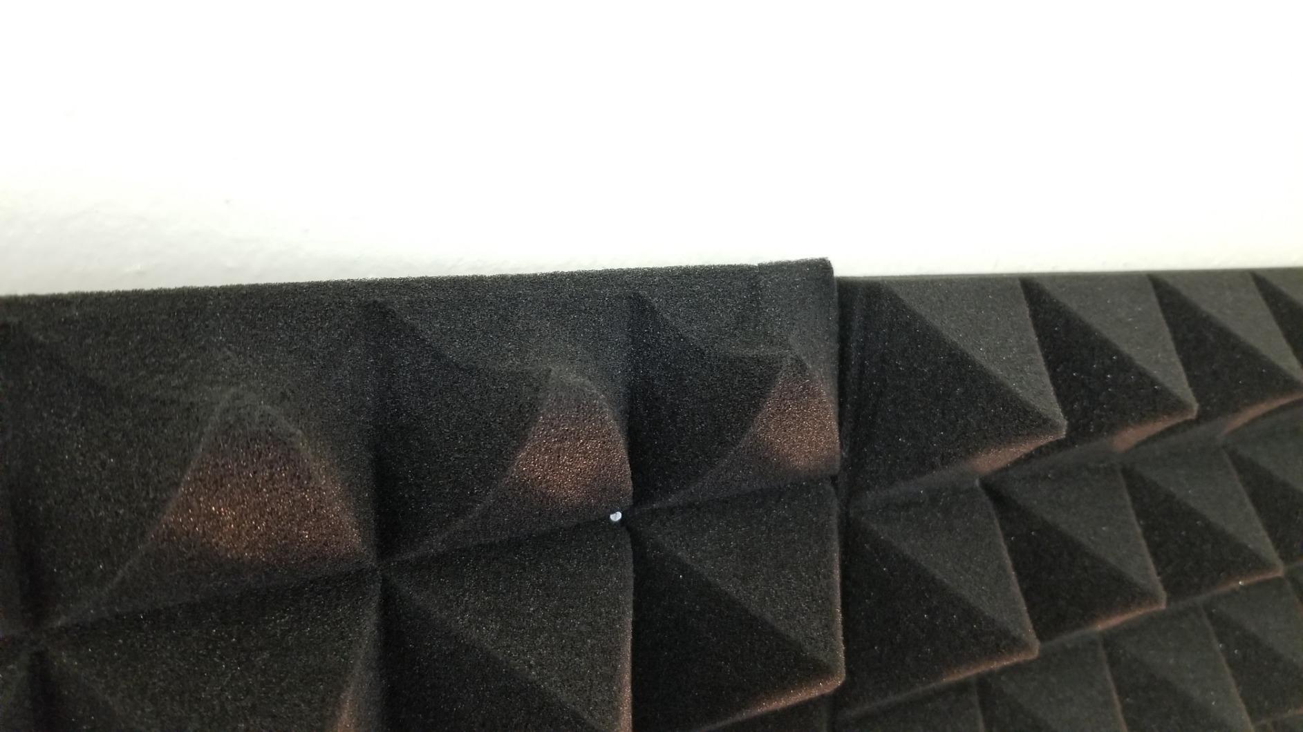 JBER 6 Pack Acoustic Sound Foam Panels, Pyramid Sound Absorbing Panels | 2