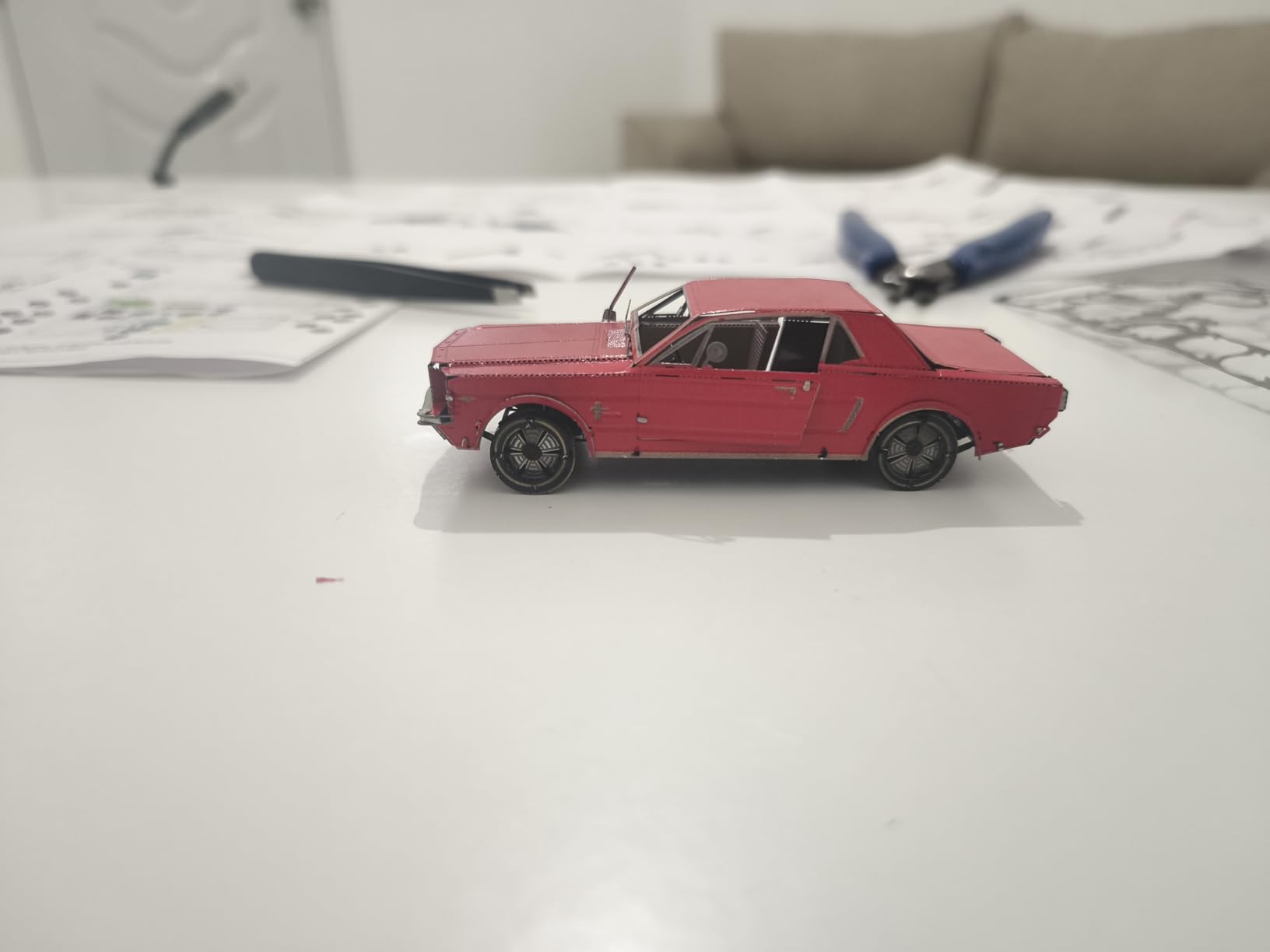 Fascinations Metal Earth 1965 Ford Mustang Red 3D Metal Model Kit customer photo 1