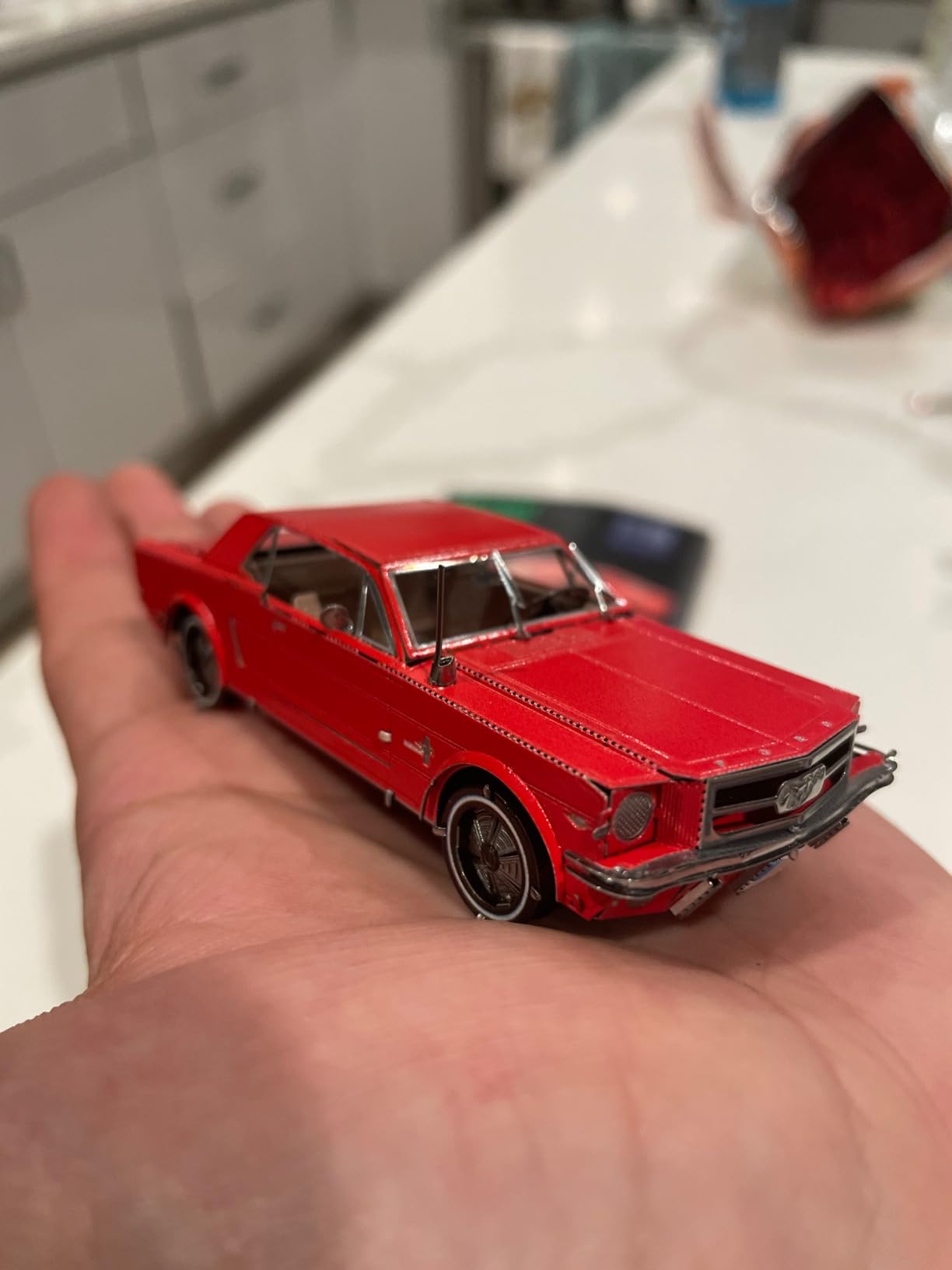 Fascinations Metal Earth 1965 Ford Mustang Red 3D Metal Model Kit customer photo 2