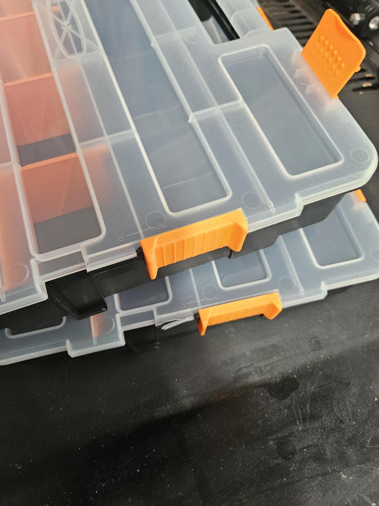 CASOMAN Hardware & Parts Organizers, 4 Piece Set Toolbox, Compartment Small Parts Organizer customer photo 2