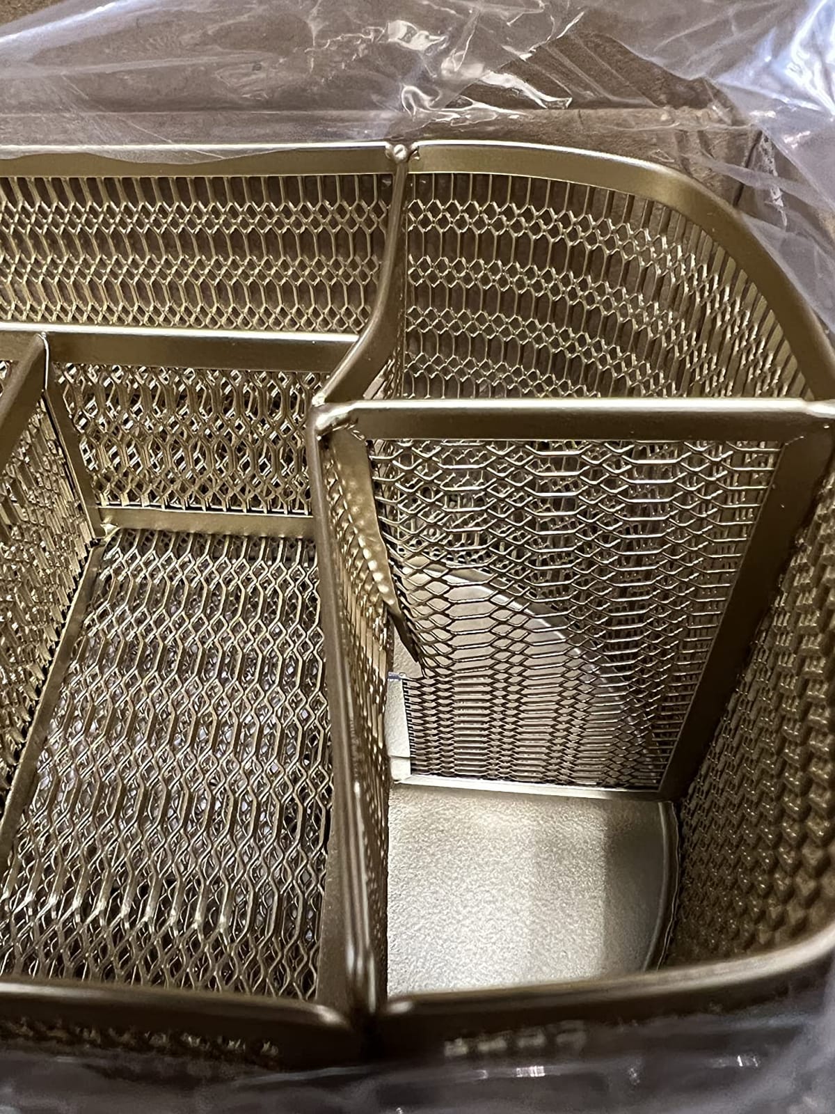 BLU MONACO | Gold Desk Organizer Set with Drawer | Metal Mesh Desk Accessories for Women | Stylish Desktop Organizer for Office Storage, Supplies & Small Stationery customer photo 2