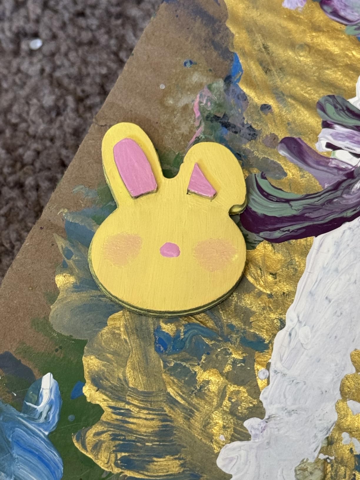 JOYIN 12 Wooden Magnet Creativity Arts & Crafts Painting Kit for Kids, Decorate Your Own Painting Gift for Halloween Crafts, Birthday Parties and Family Crafts, Party Favors for Boys Girls customer photo 2