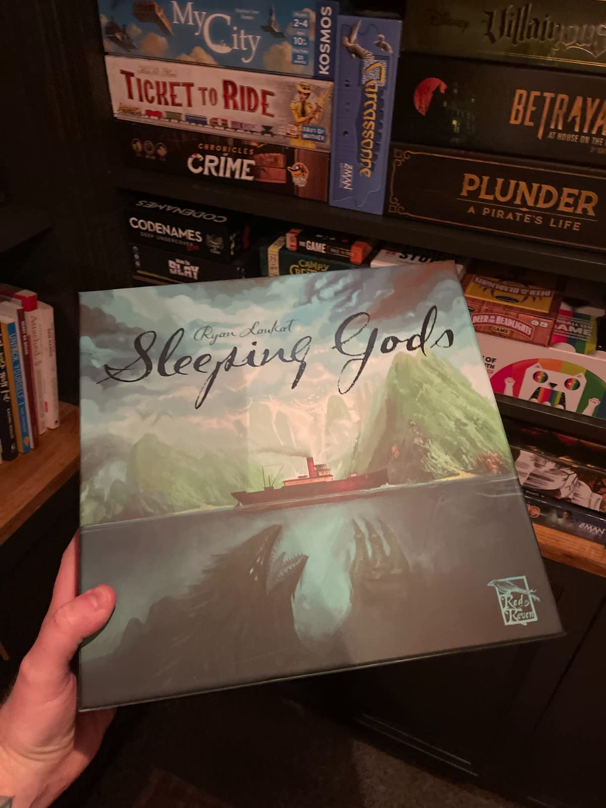 Sleeping Gods by Red Raven Games | Cooperative Campaign Board Game of Exploration, Storytelling, Atlas Navigation and Narrative Adventure | 1-4 Players | Ages 13+ customer photo 1