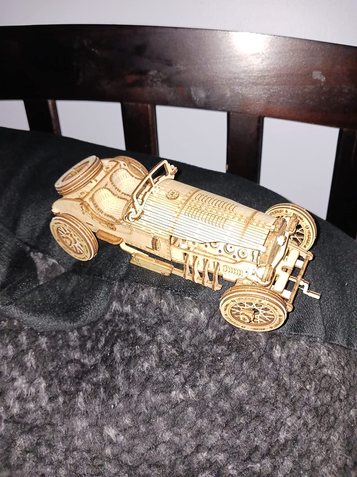 ROKR 3D Wooden Puzzle for Adults-Mechanical Car Model Kits-Brain Teaser Puzzles-Vehicle Building Kits-Unique Gift for Adults on Birthday/Christmas Day(1:16 Scale)(MC401-Grand Prix Car) customer photo 2