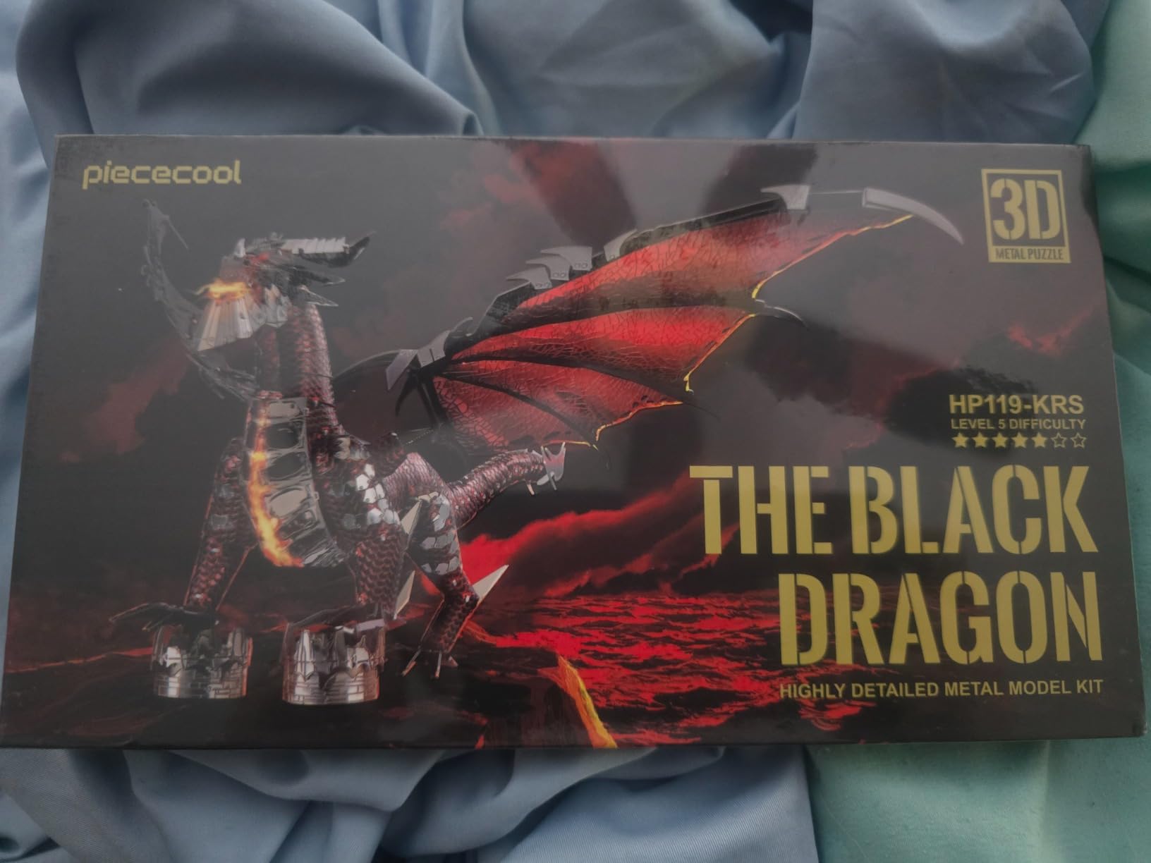 Piececool 3D Metal Model Kits-Black Dragon King, DIY 3D Puzzles for Adults Brain Teaser Puzzles for Teens, 107 Pcs customer photo 1