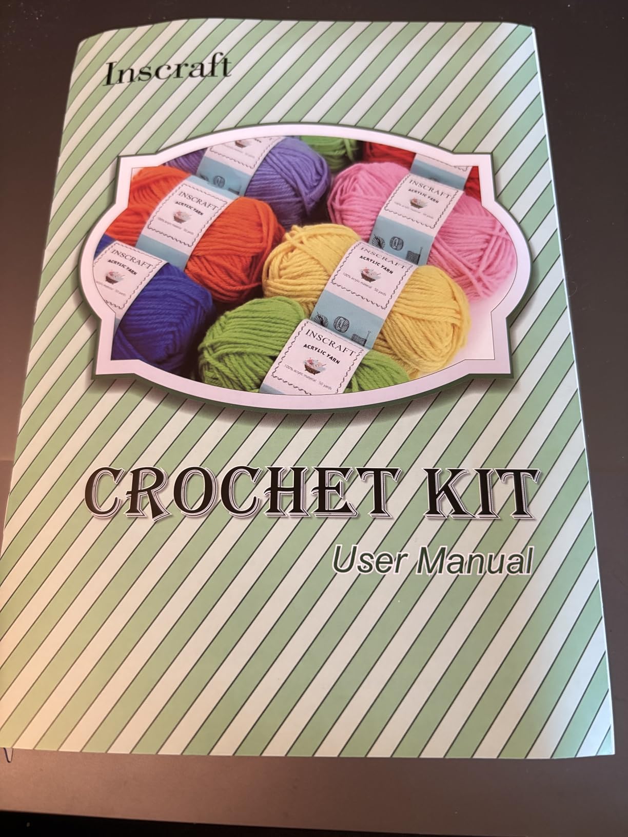 INSCRAFT 113 Piece Crochet Kit with Yarn Set - 1600 Yards Assorted Yarn for Knitting and Crochet, 73PCS Crochet Accessories Set Including Ergonomic Hooks, Knitting Needles & More Ideal Beginner Kit customer photo 1