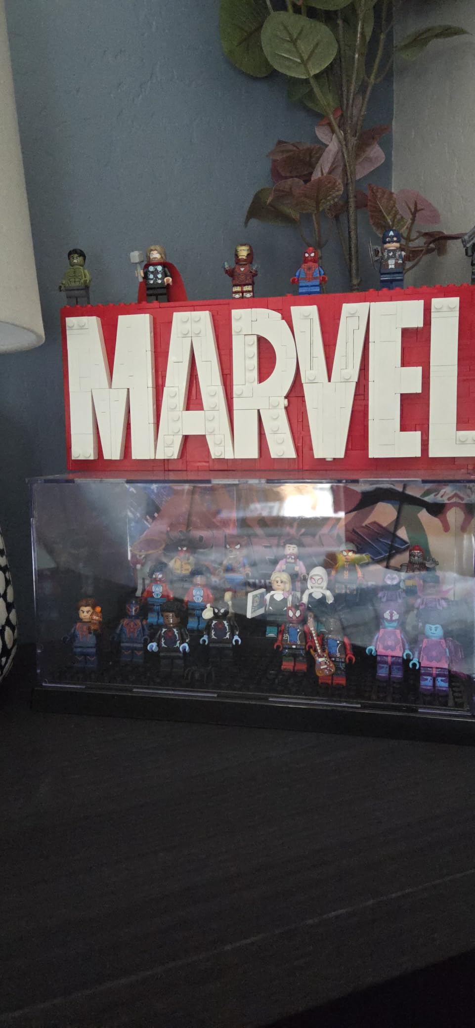 Minifigure Display Case for LEGO, 3-Tier Acrylic Dustproof, Black - Holds 35 Minifigures, Stackable, Desk Display customer photo 2