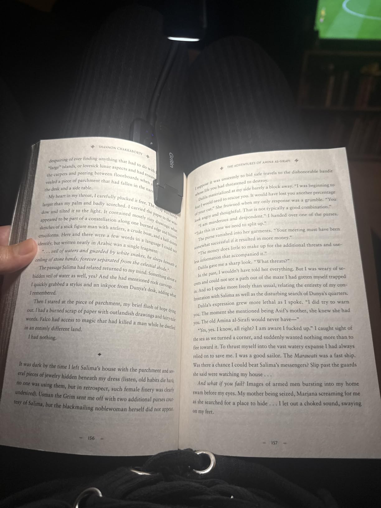 Gritin 9 LED Rechargeable Book Light for Reading in Bed | Eye Caring 3 Color Temps,Stepless Dimming Brightness,80 Hrs Runtime Small Lightweight Clip On Book Reading Light for Studying customer photo 2