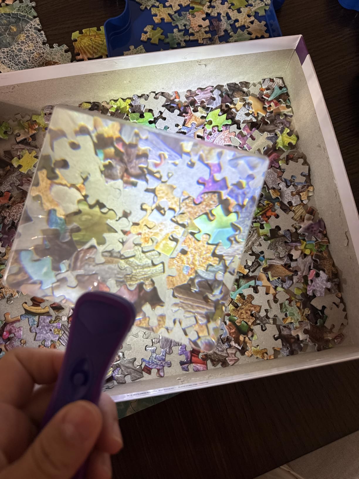 Ceaco Puzzle Scoop with LED Light & 3X Magnifier - Jigsaw Puzzle Accessory for Lifting & Moving Sections, Low Vision Aid, Puzzle Tool Gift for Adults & Seniors customer photo 2