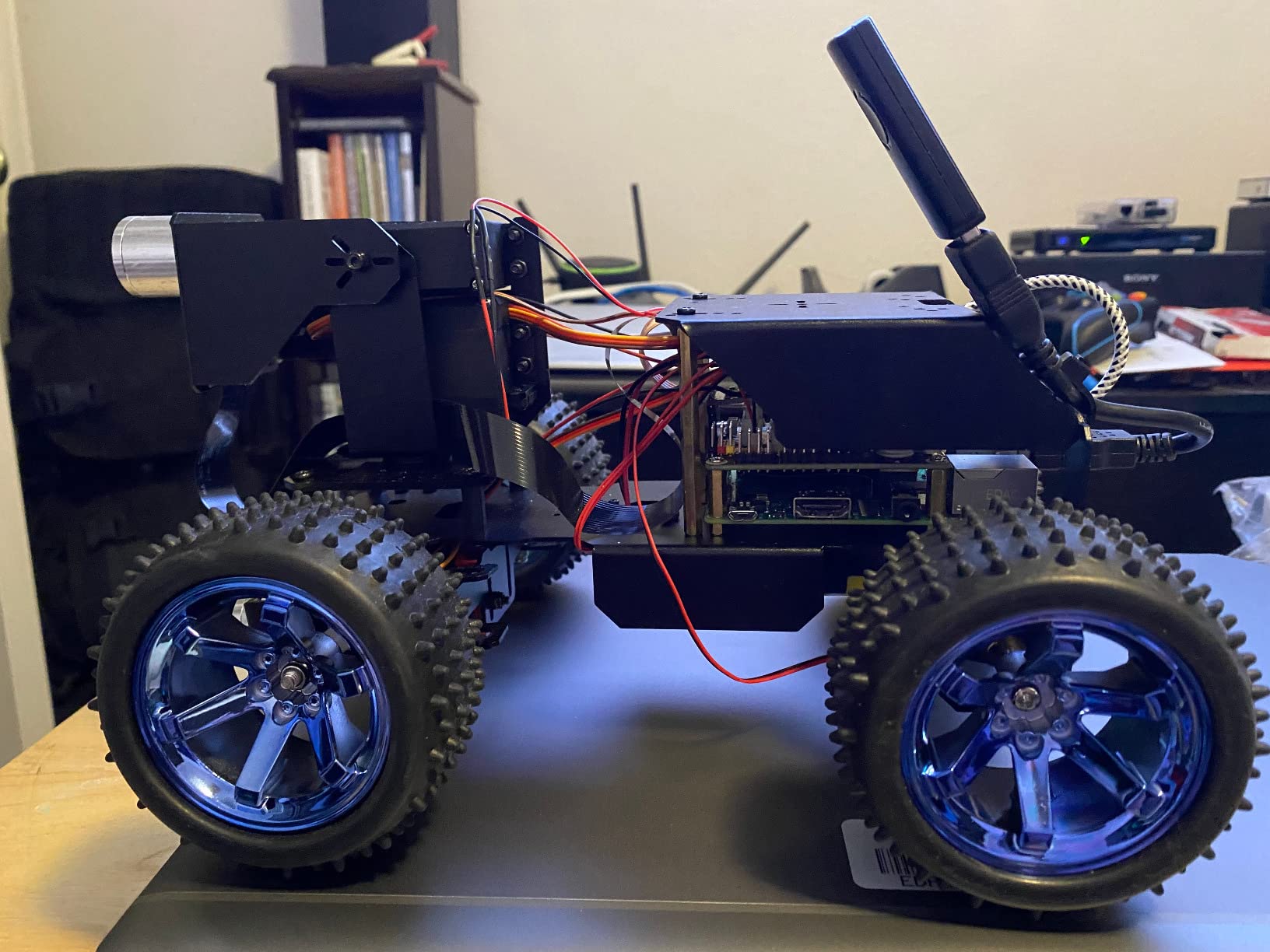 Adeept PiCar Pro V2 Robot Car Kit, 4-DOF Robotic Arm for Raspberry Pi 5/4/3 | Programming Educational STEM Project Smart Robotics, Obstacle Avoidance, Line Tracking, USB-C Charging (RPi NOT Included) customer photo 1