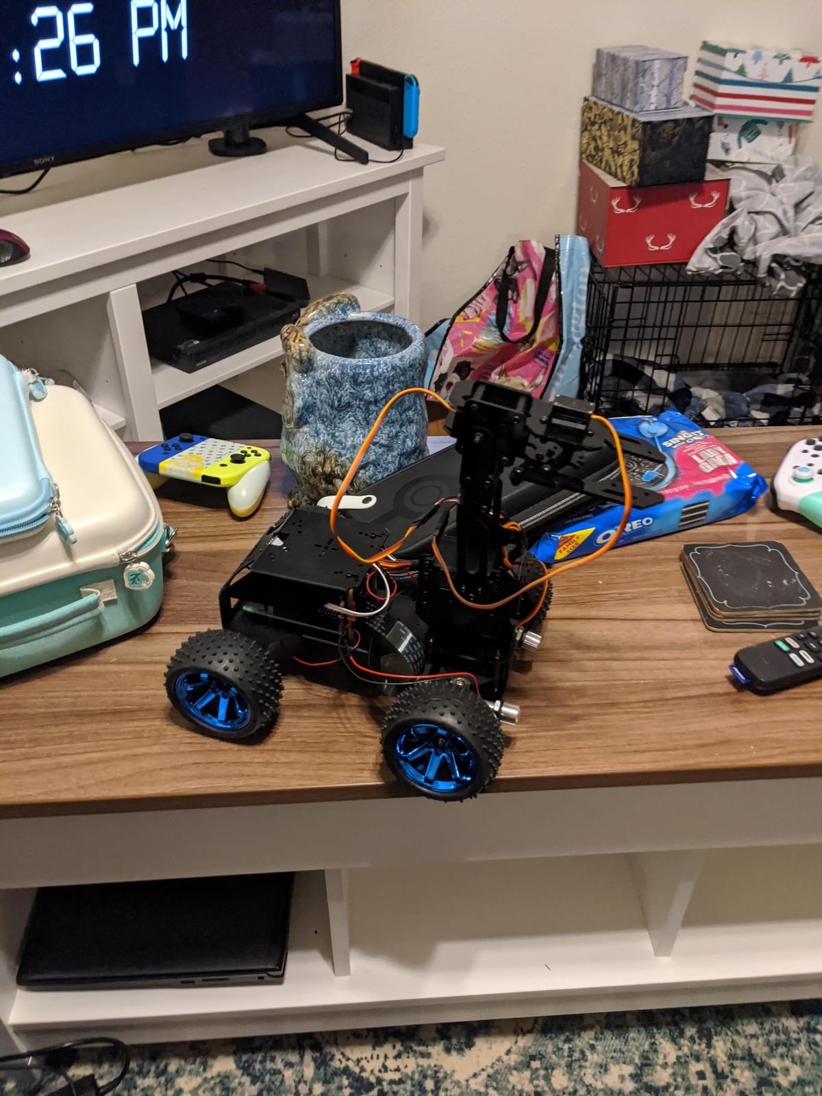 Adeept PiCar Pro V2 Robot Car Kit, 4-DOF Robotic Arm for Raspberry Pi 5/4/3 | Programming Educational STEM Project Smart Robotics, Obstacle Avoidance, Line Tracking, USB-C Charging (RPi NOT Included) customer photo 2