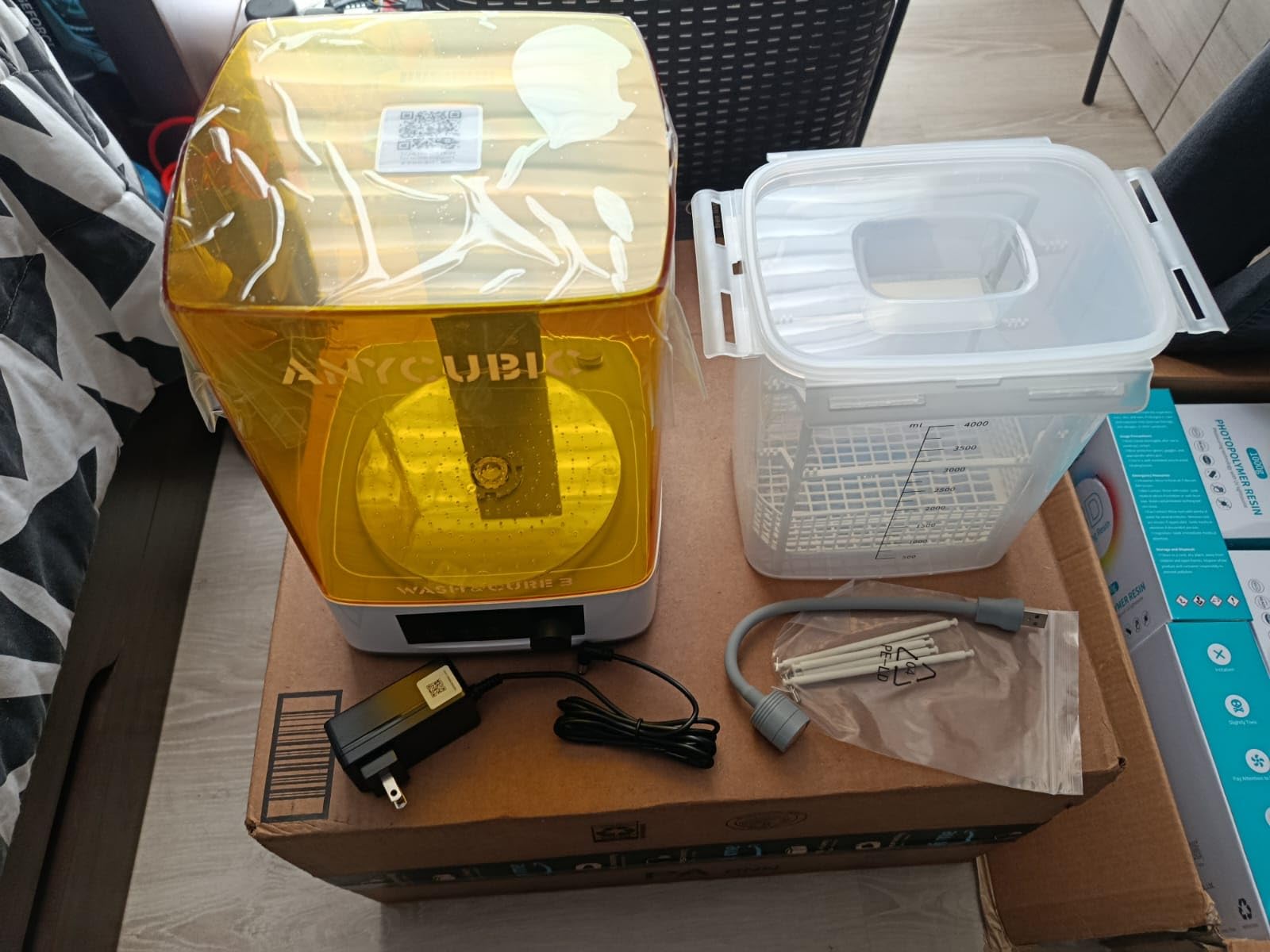 ANYCUBIC Wash and Cure Machine 3.0, 2 in 1 UV Washing and Curing Station for ANYCUBIC Photon Mono 4 2 Mars Series LCD/DLP/SLA 3D Printer Models, with Twistable Gooseneck Light customer photo 2