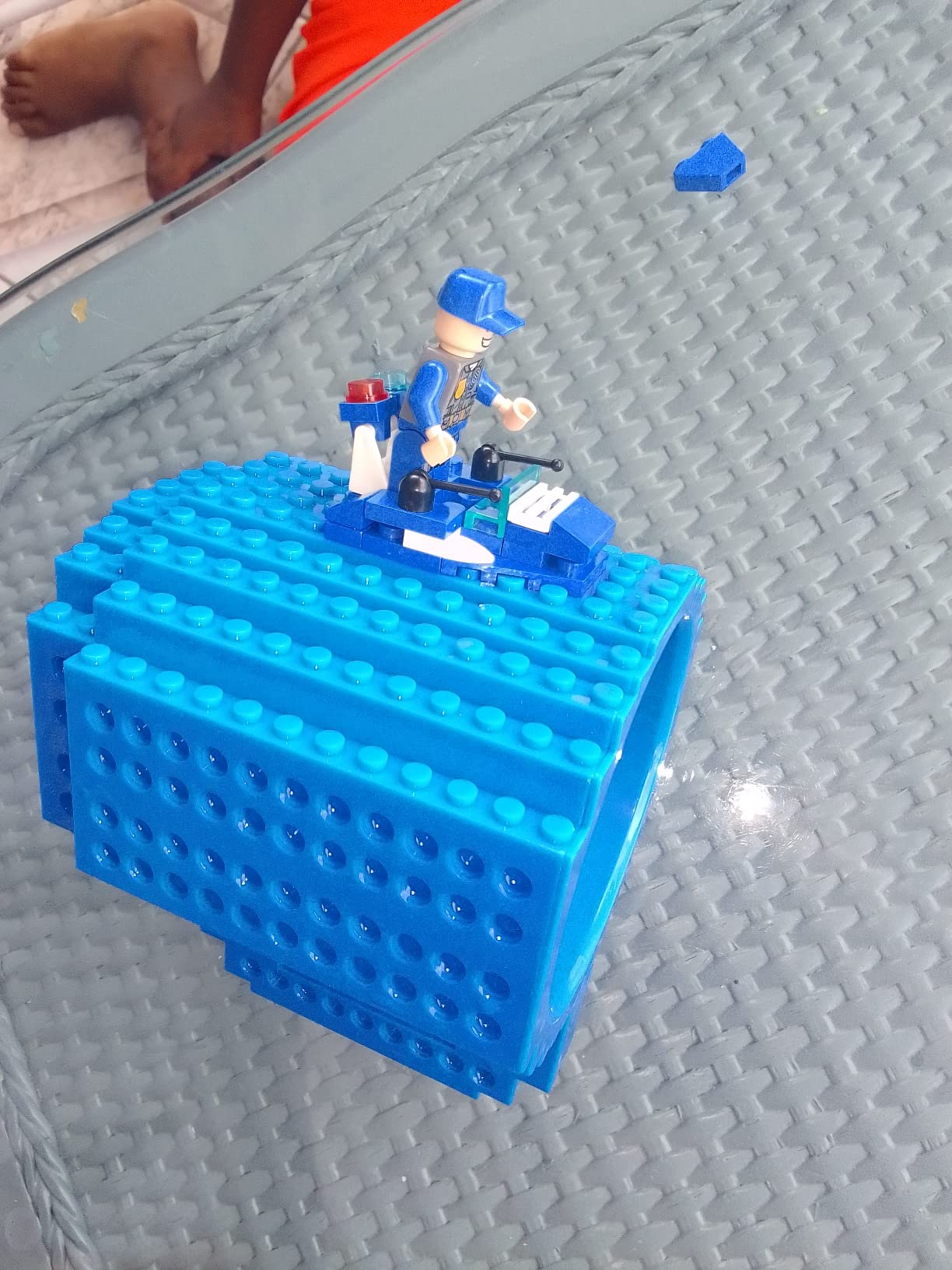 DAYMOO Build-on Brick Mug Set with 3 Random Packs of 2-in-1 Bricks, Cool Coffee Mugs for Kids customer photo 2