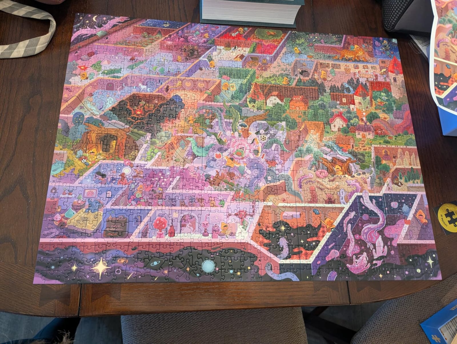 The Mystic Maze - 1000-Piece Puzzle by The Magic Puzzle Company - Series 1 | Original handmade art full of tiny details. Mind-blowing magical ending. Dozens of hidden secrets. No AI. No puzzle dust. customer photo 2