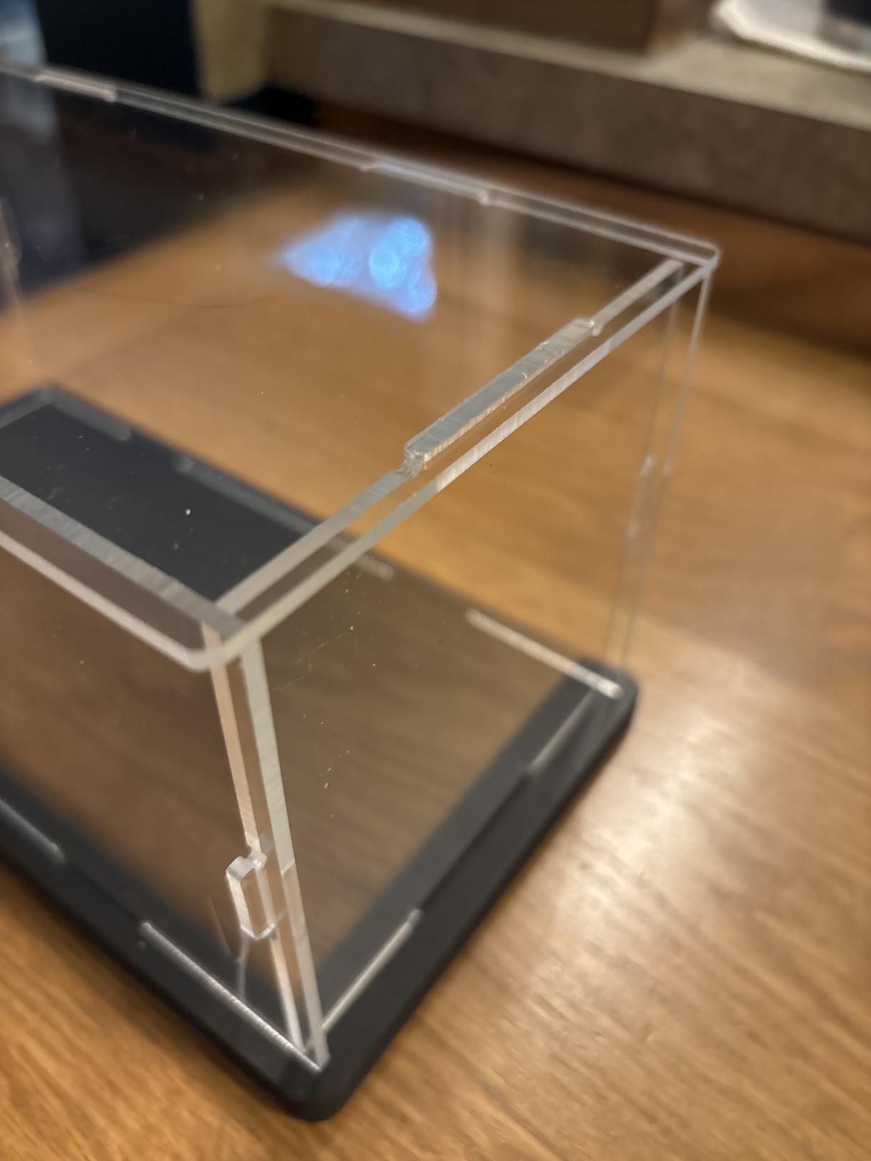 3mm Clear Acrylic Display Case for Lego 75375 Millennium Falcon 75447 21366 | Thickened Transparent Box for 75426 Sea Otters Razor Crest 11375 Ferrari F2004 21319 Collectibles Black Inside 13.8x9.8x5.9in customer photo 1