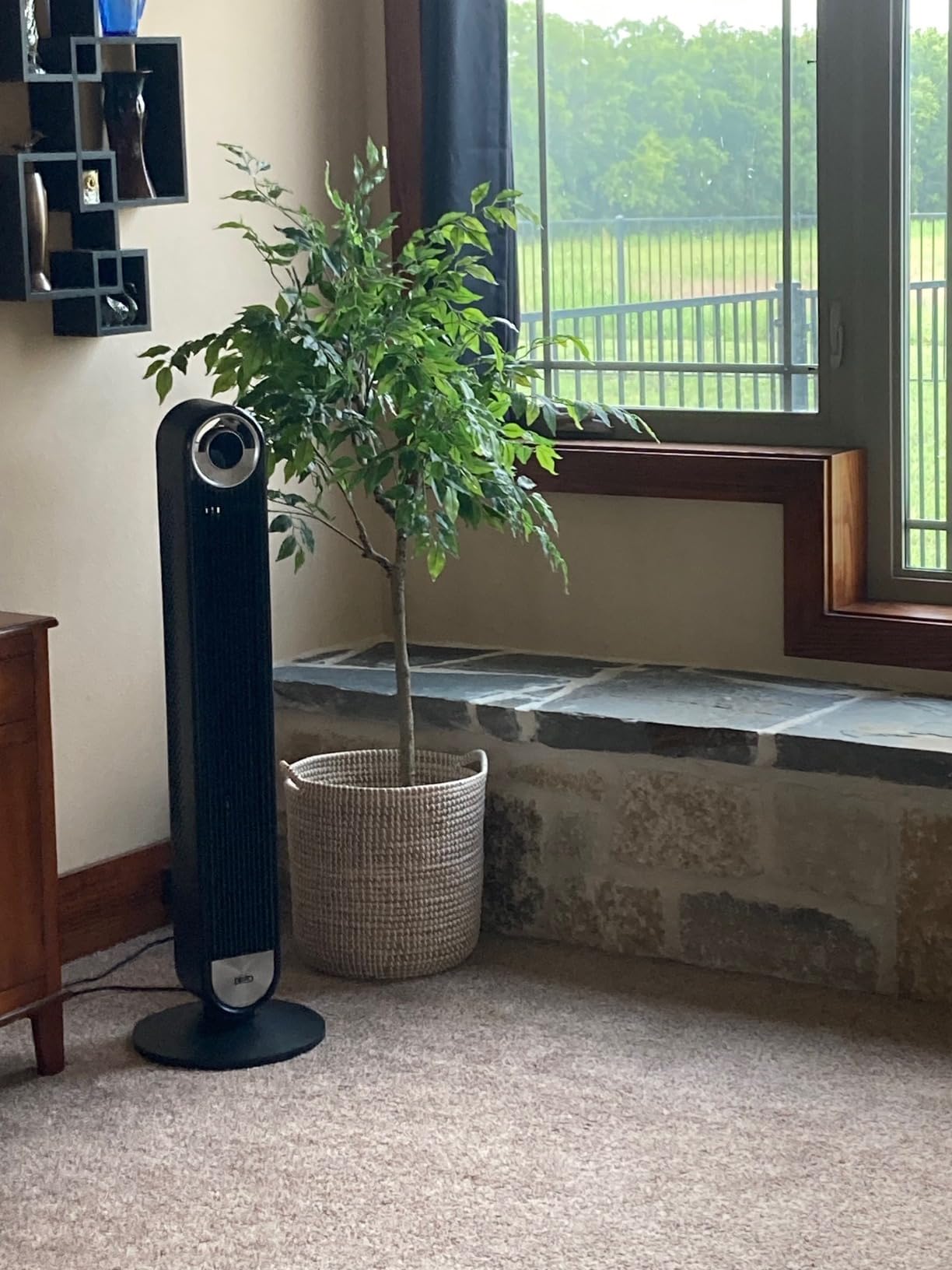 DREO Tower Fan for Bedroom, Upgraded DC 28ft/s Velocity, 9 Speeds customer photo 1