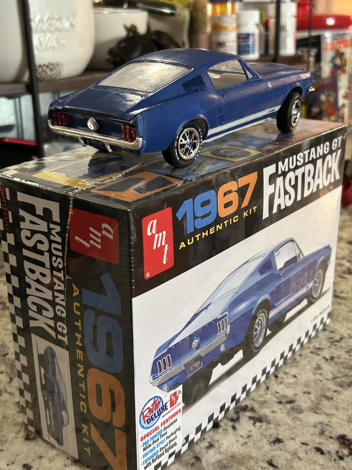 AMT Round 2 1967 Ford Mustang GT Fastback 1:25 Scale Model Kit customer photo 1