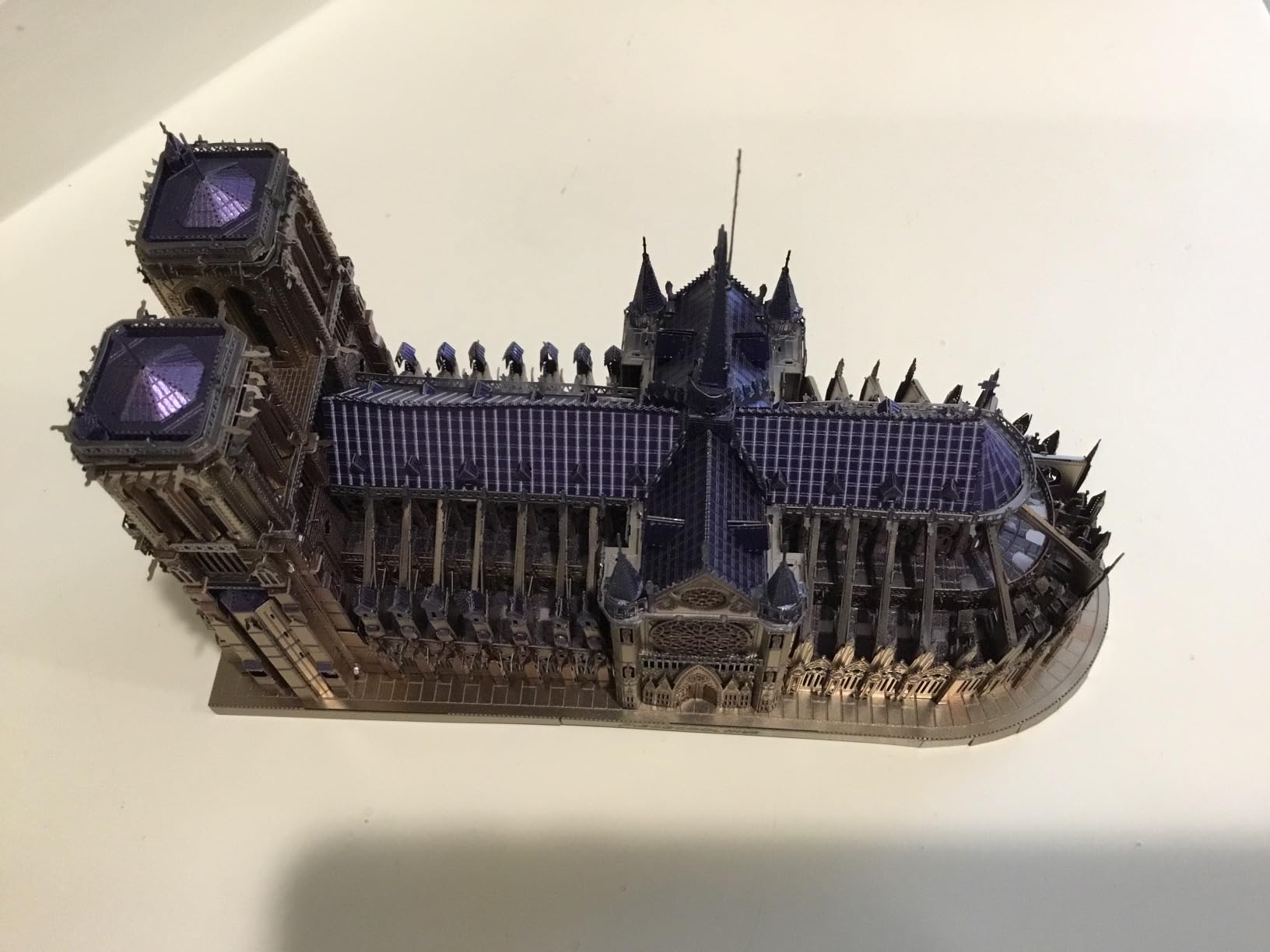 Piececool 3D Metal Puzzles for Adults and Teens, Notre Dame De Paris Church Metal Model Kit, Challenge French Cathedral Brain Teaser Architecture Building Blocks Puzzle, 382 Pcs customer photo 2