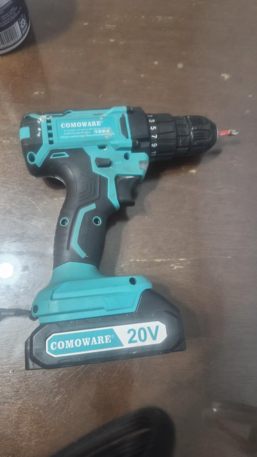 COMOWARE Cordless Drill, Electric Power Drill & Bits Set w/Charger& Battery | with 1 Battery & Charger, 3/8