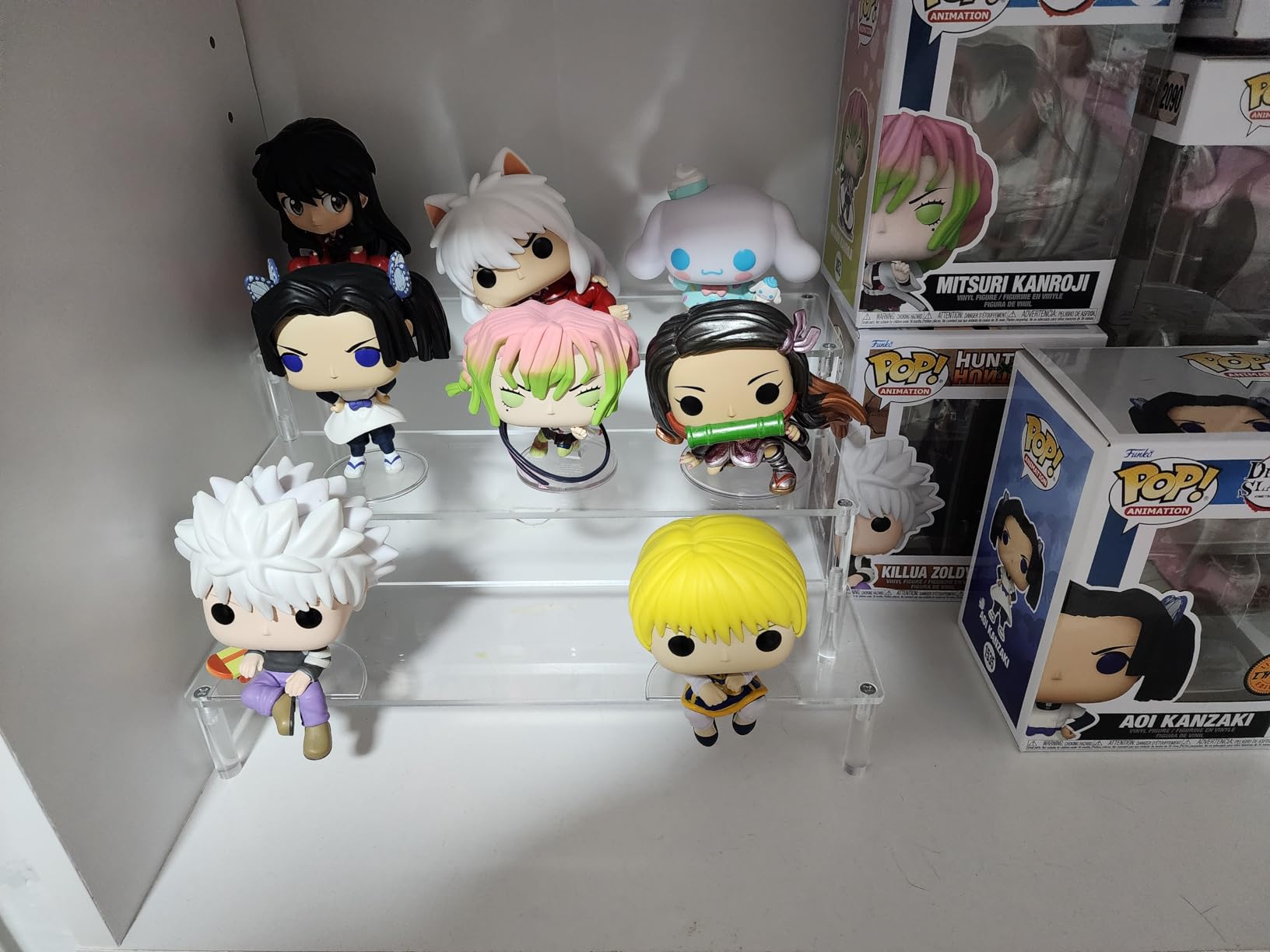 AZEAM Acrylic Display Riser, Clear Perfume Organizer, 3 Tier Cupcake Stand | Acrylic Shelves for Amiibo Funko POP Figures, Shelf Risers for Makeup and Cosmetic, Riser Stand for Vendor Collector, 1 Pack customer photo 2