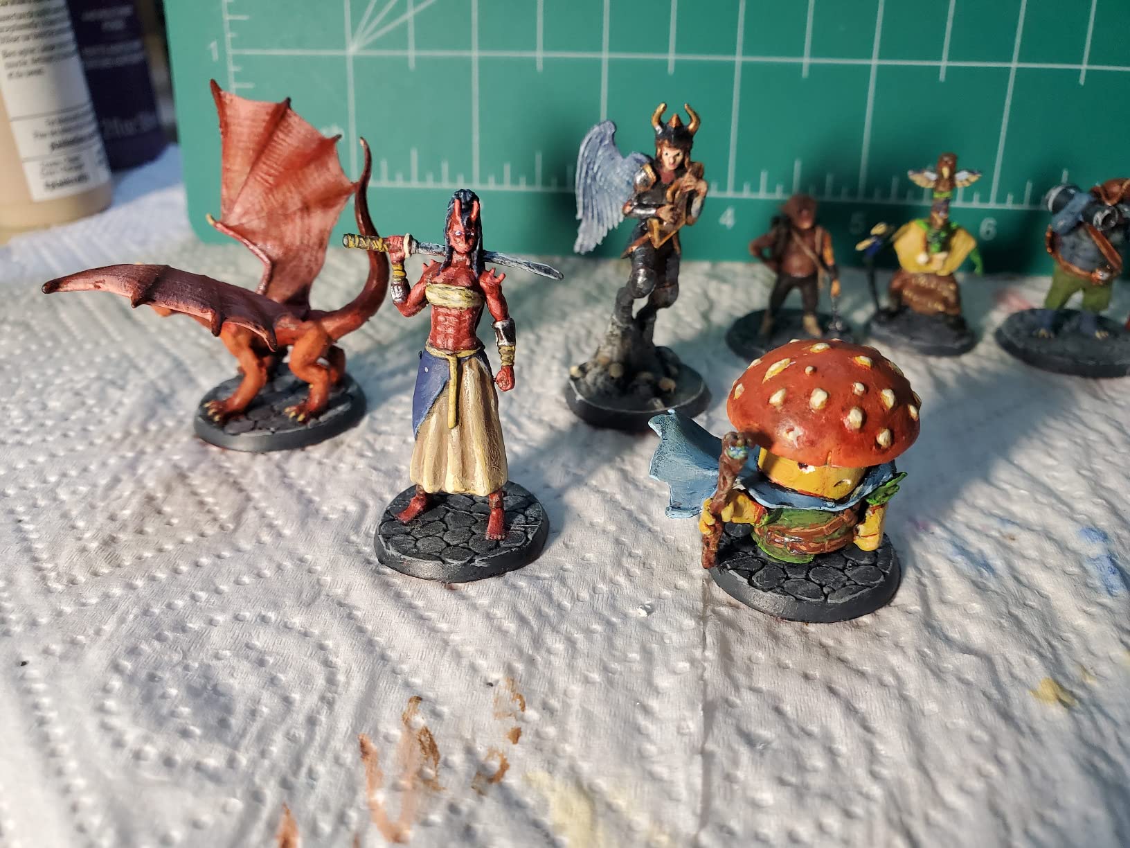 Fantasy Monsters & Bookish Dragon for DND Miniatures Unpainted Bulk 28mm-32mm customer photo 1