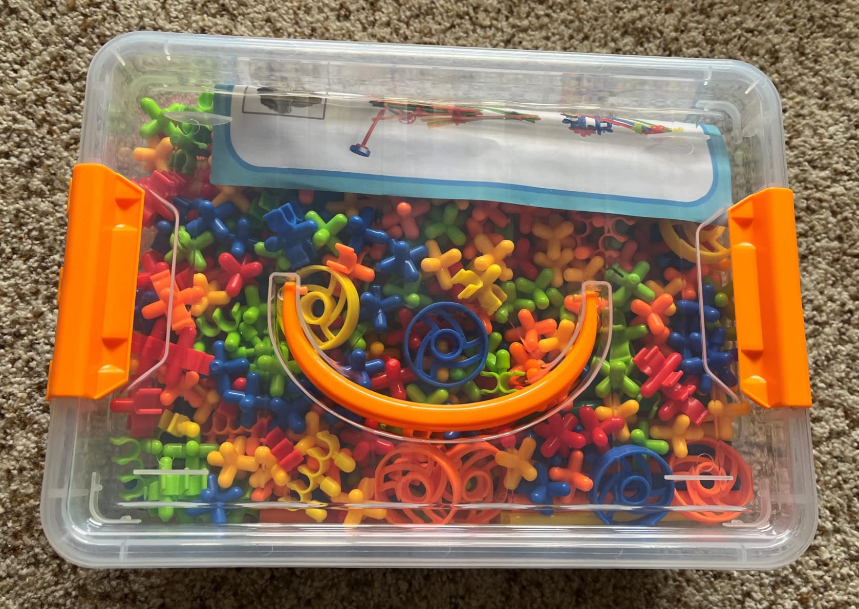 Ggiibro Straw Constructor Toys 600Pcs STEM Building Toy Interlocking Plastic Engineering Thin Tube Blocks Educational Kit for 3 4 5 6 7years Kids Boys and Girls Gift Preschool Toy with Storage Box customer photo 2