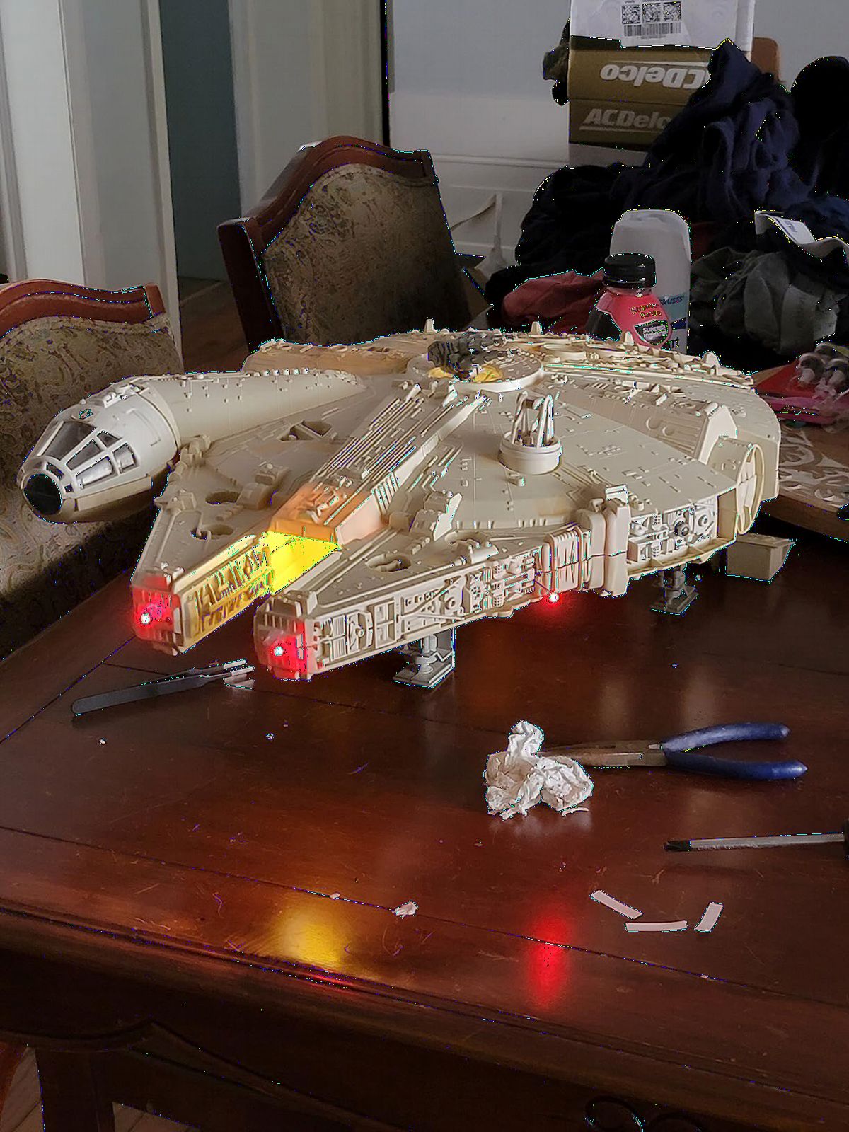 Led Lighting Kit for Millennium Falcon - Compatible with Lego 75257 Building Blocks Model - Upgraded Version with Remote Control - Not Include The Lego Set customer photo 1