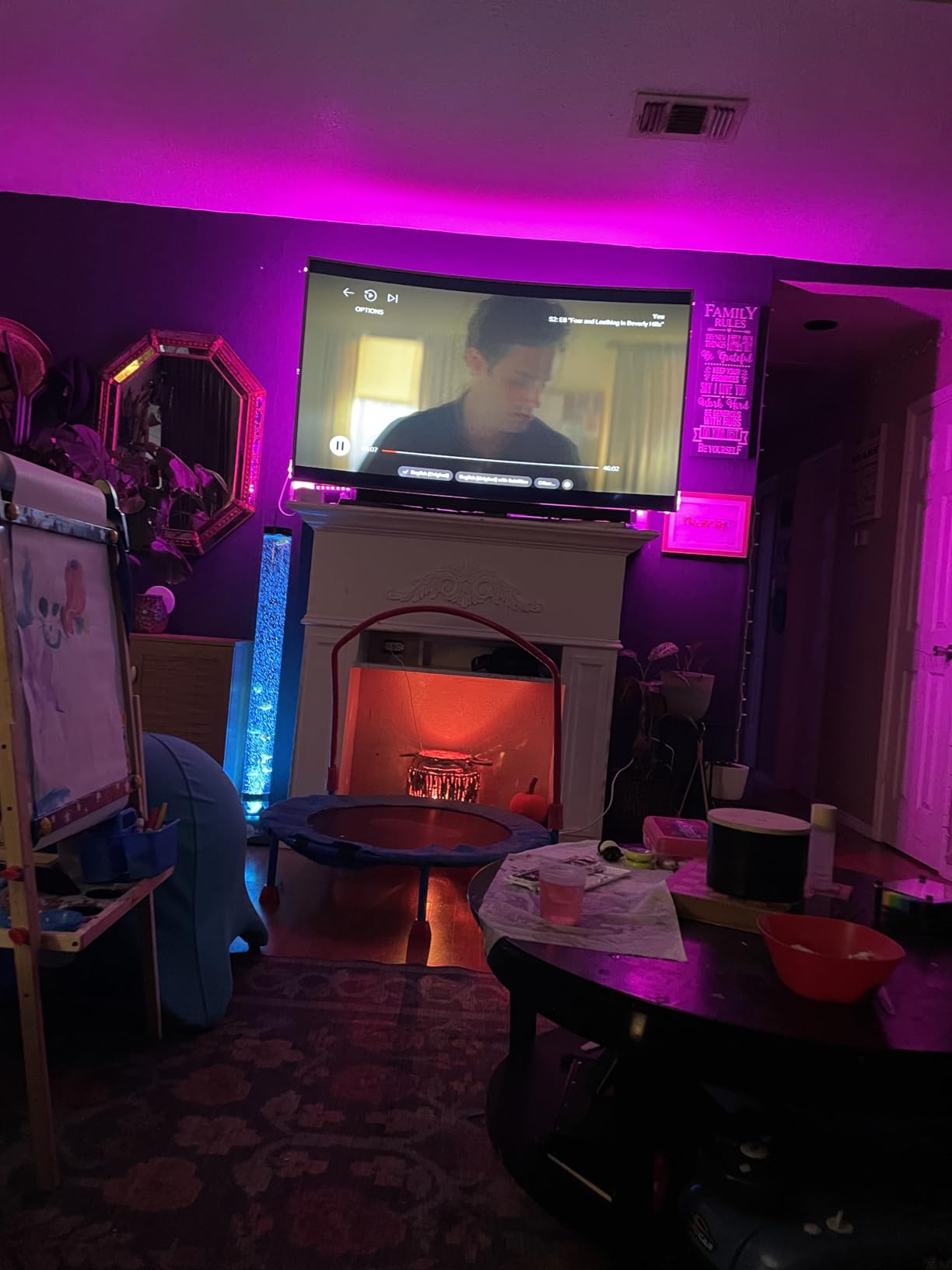 Brewish 4FT Sensory LED Water Bubble Fish Tube Floor Lamp with Remote (with Bracket) customer photo 1